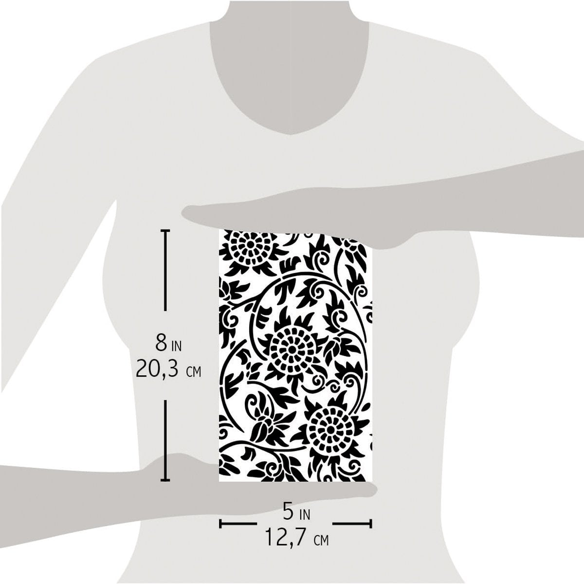 Ciao Bella Texture Stencil 5"x8" Palenque