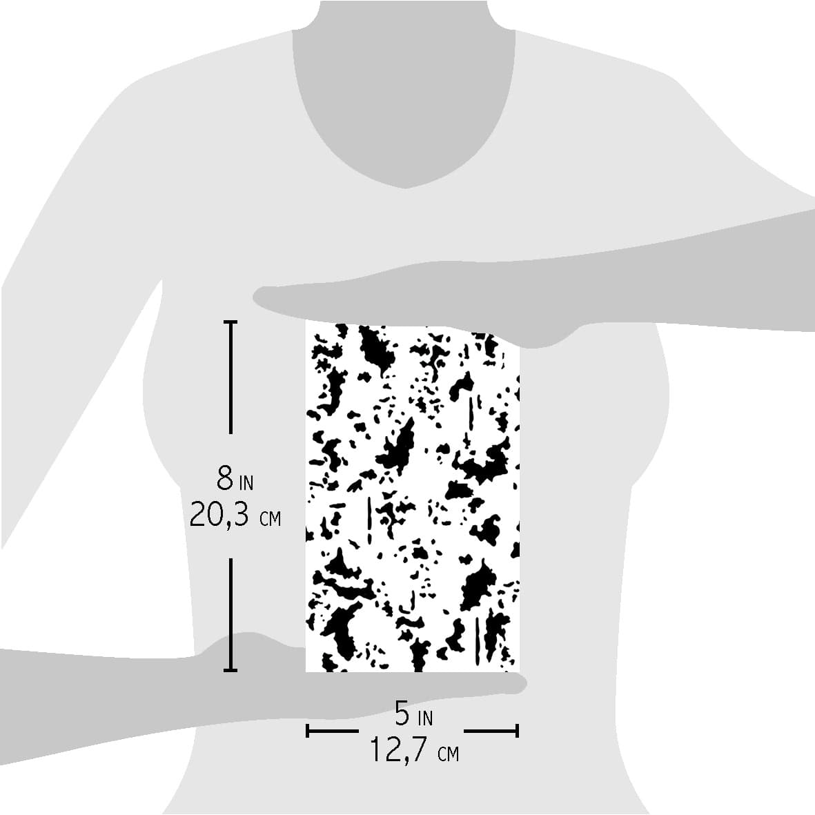 Ciao Bella Texture Stencil 5x8 Scraped Off