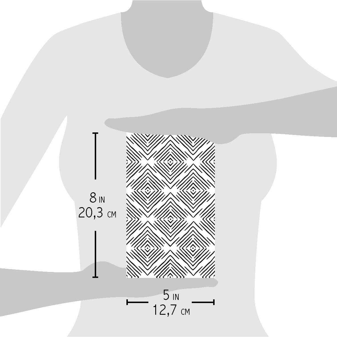 Ciao Bella Texture Stencil 5x8 Watch Closely