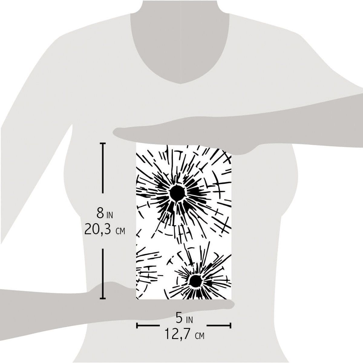 Texture Stencil 5"x8" Bulletproof