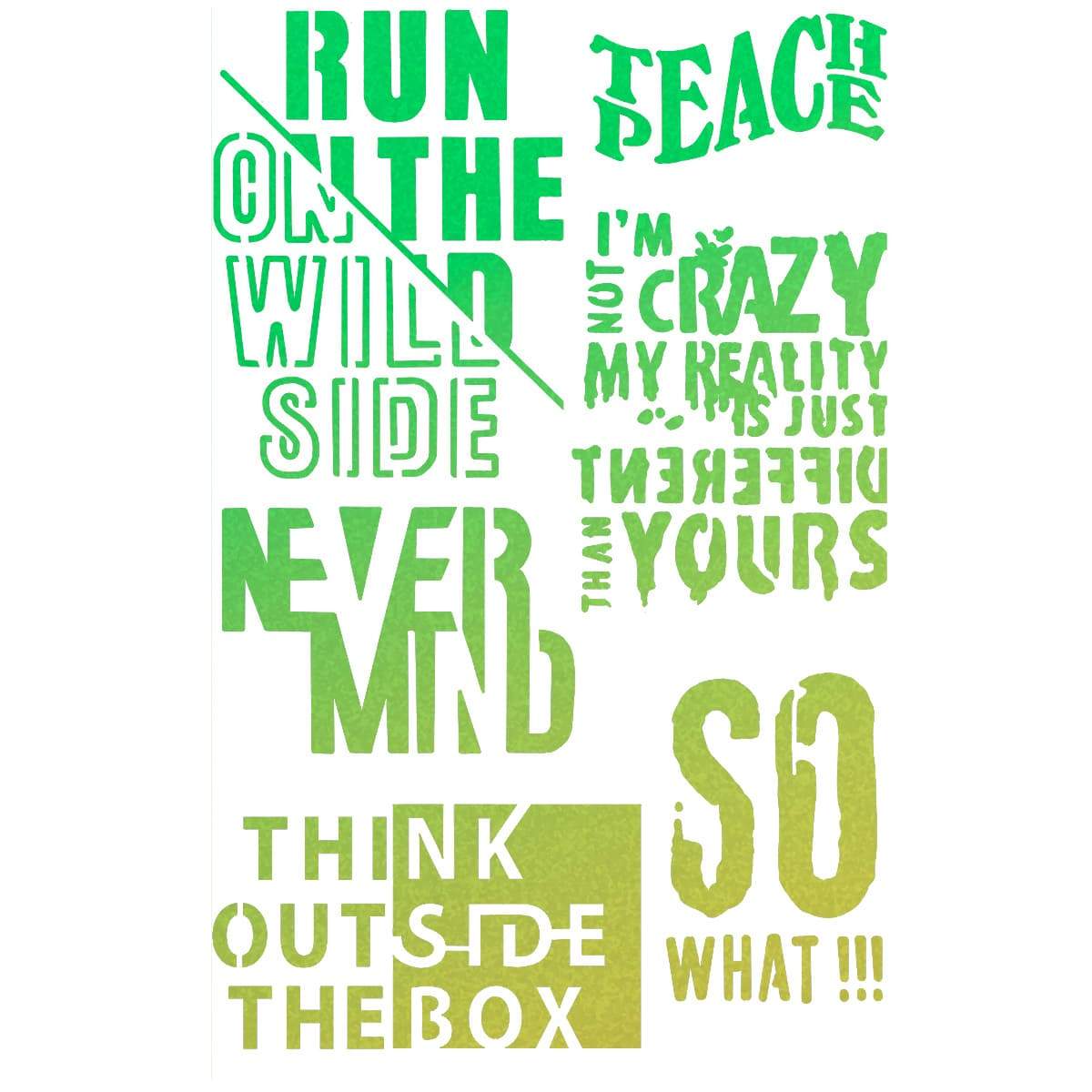 Texture Stencil 5"x8" Think Outside The Box