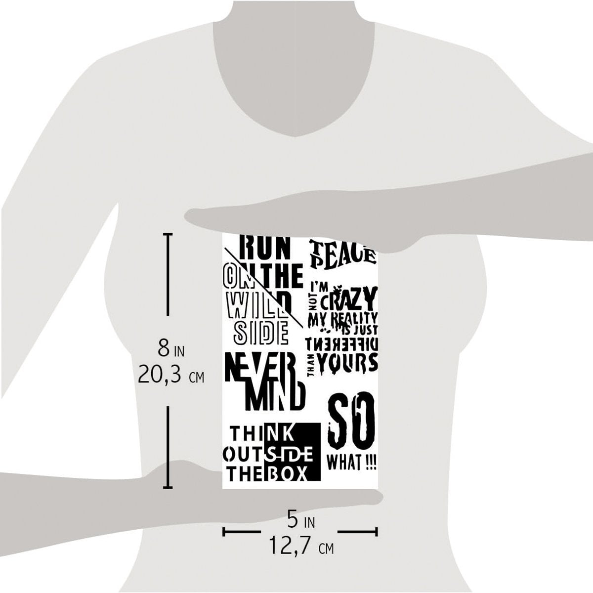 Texture Stencil 5"x8" Think Outside The Box