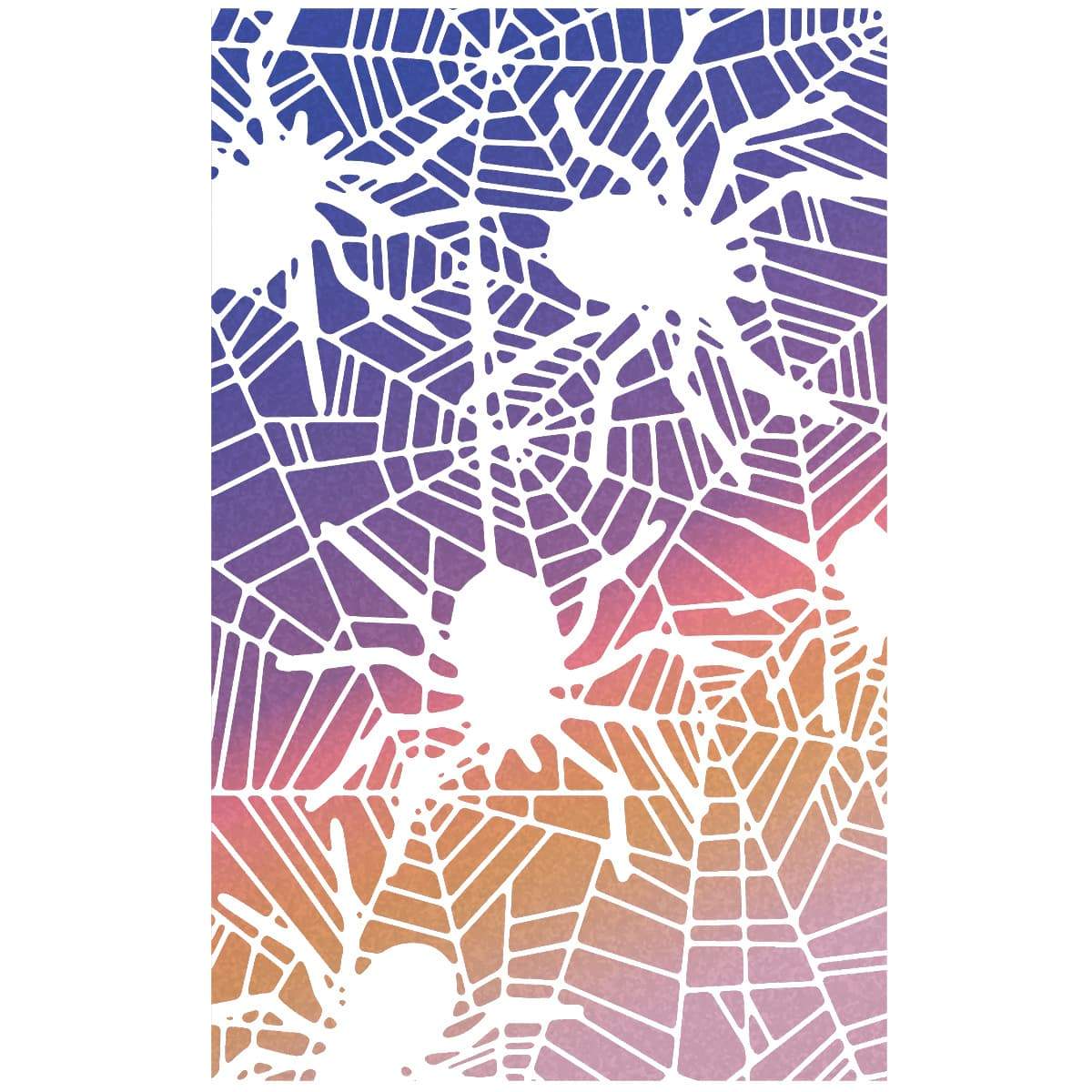 Ciao Bella Texture Stencil 5"x8" Spiders
