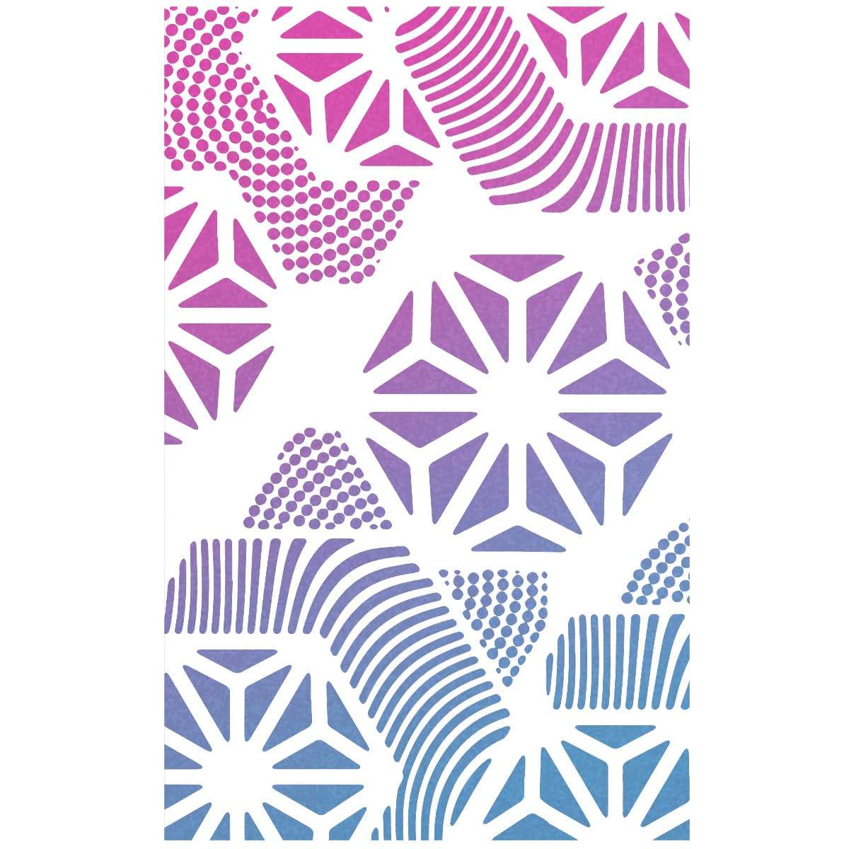 Ciao Bella Texture Stencil 5"x8" Hexagon