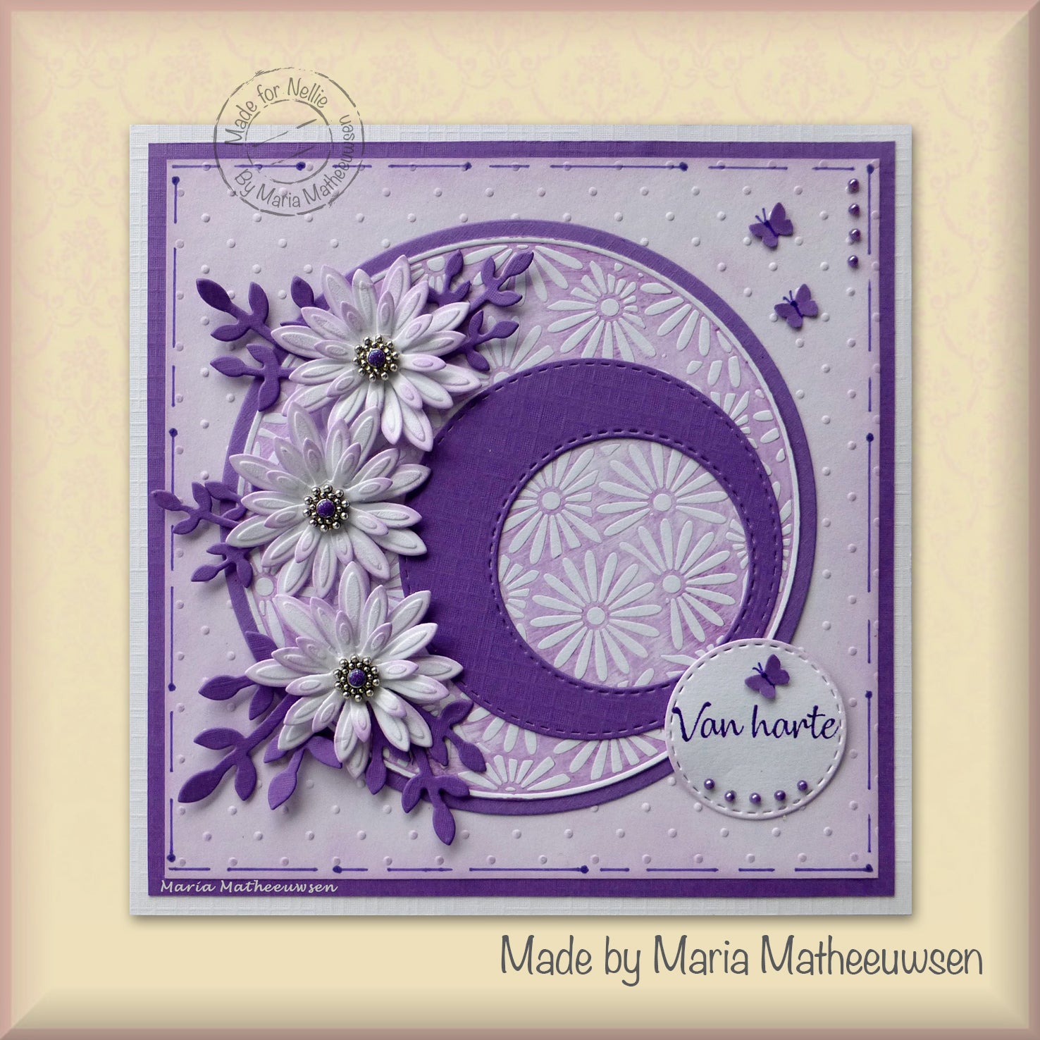 Nellie's Choice Stamping Die Round - Margerites