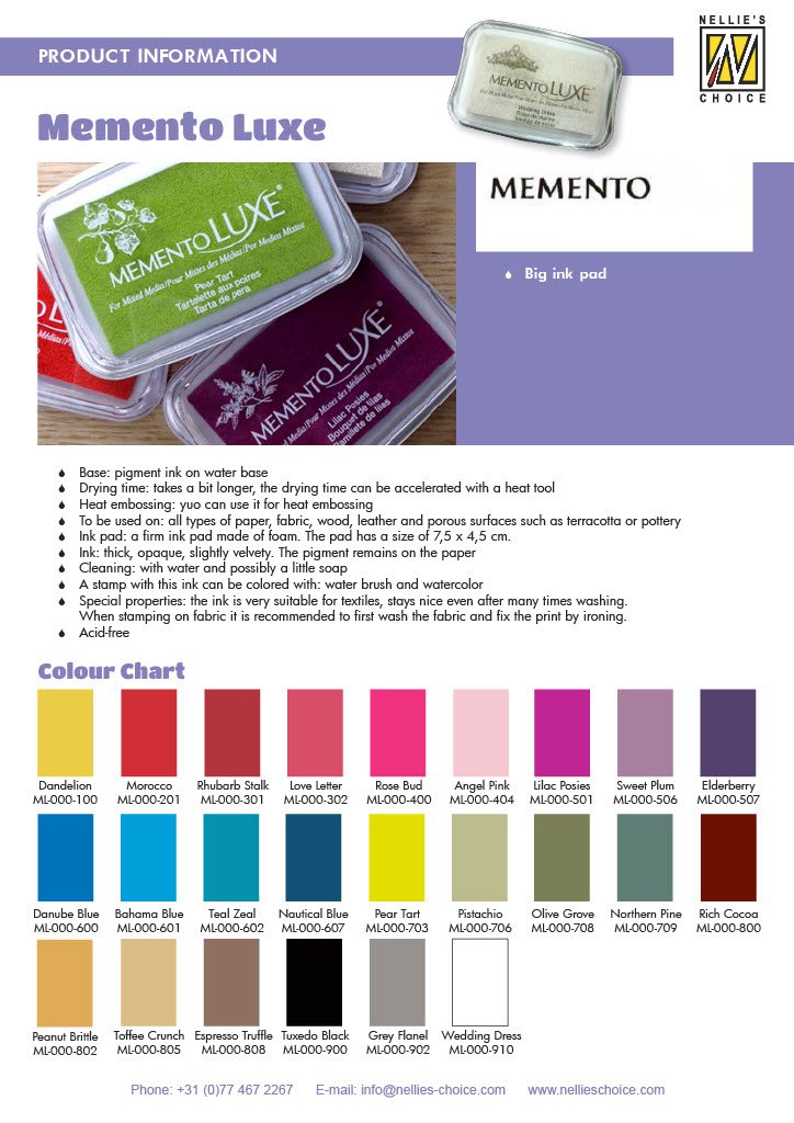 Memento Luxe Reinkers