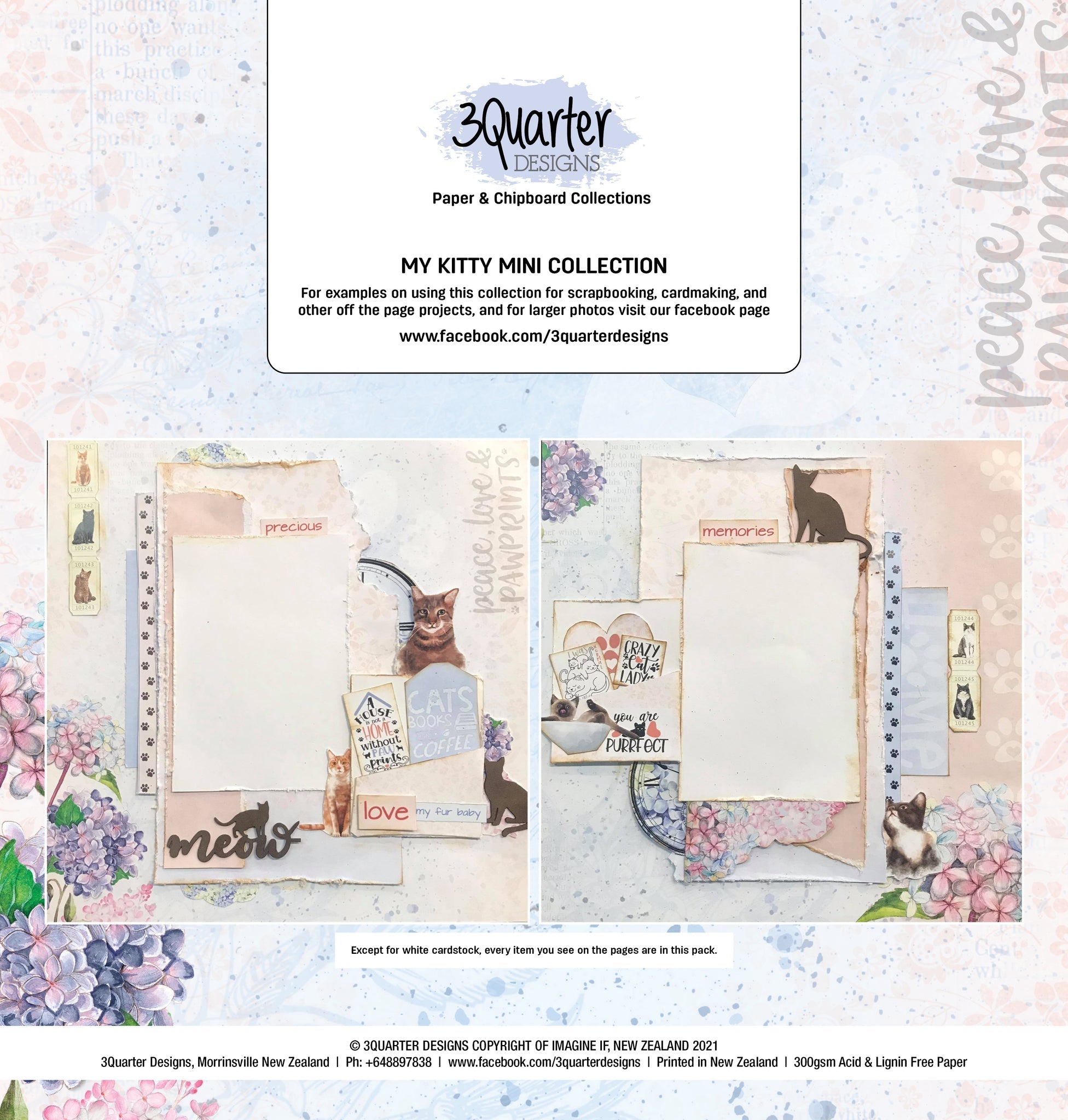 3Quarter Designs My Kitty Mini Collection