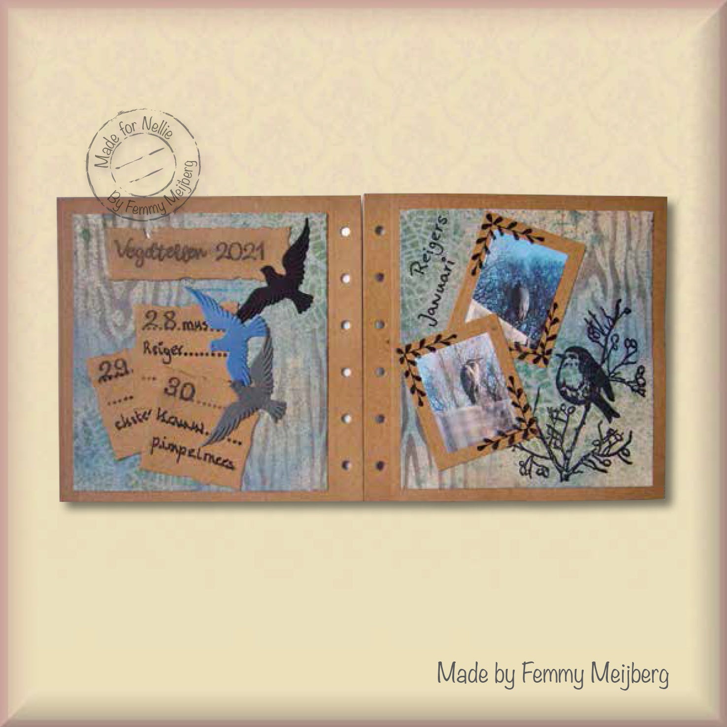 Nellie's Choice Stencil A6 For Magnetic Colour Set Bark