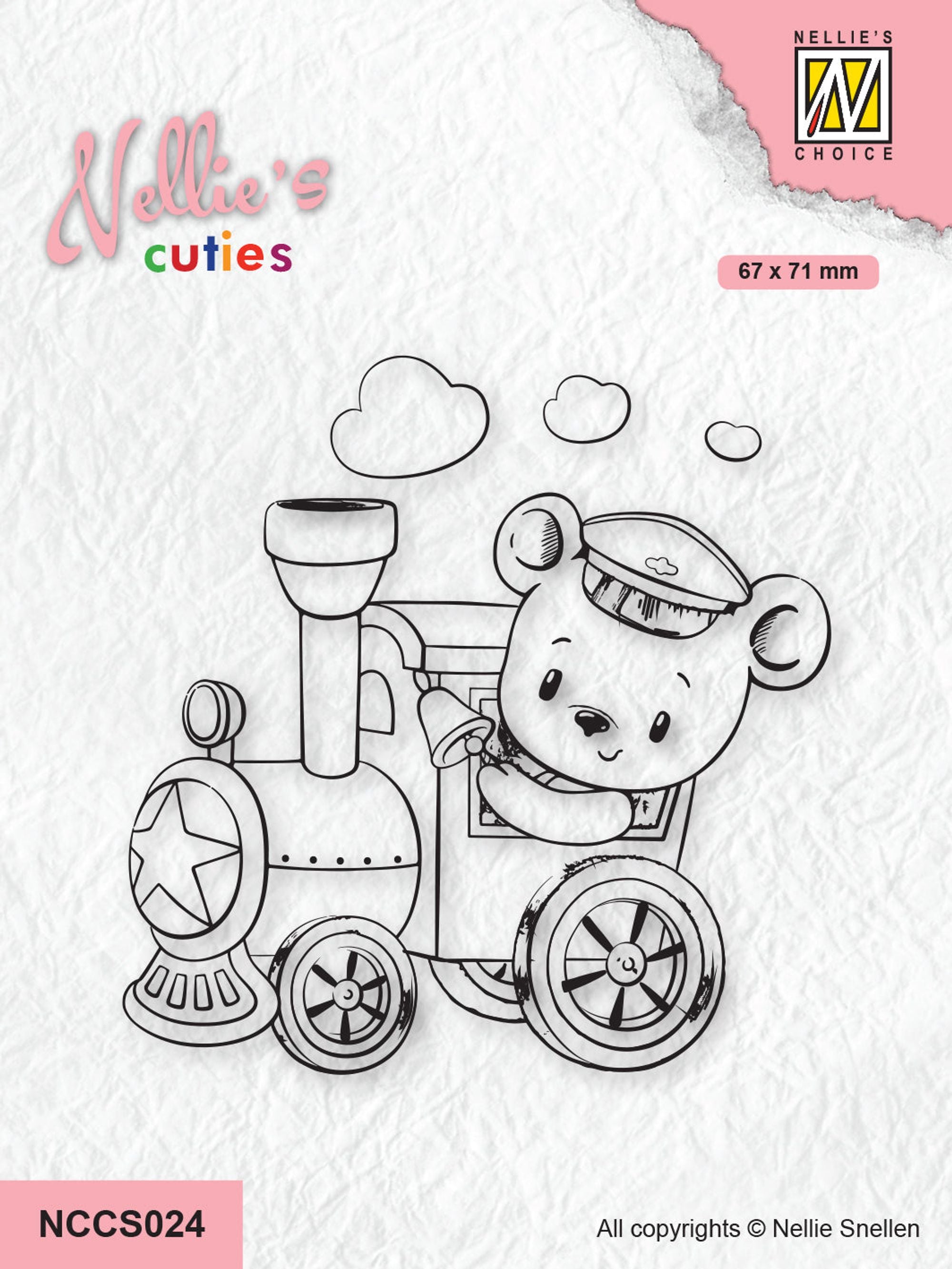 Nellie's Choice Clear Stamp Nellie's Cuties - Train Engineer