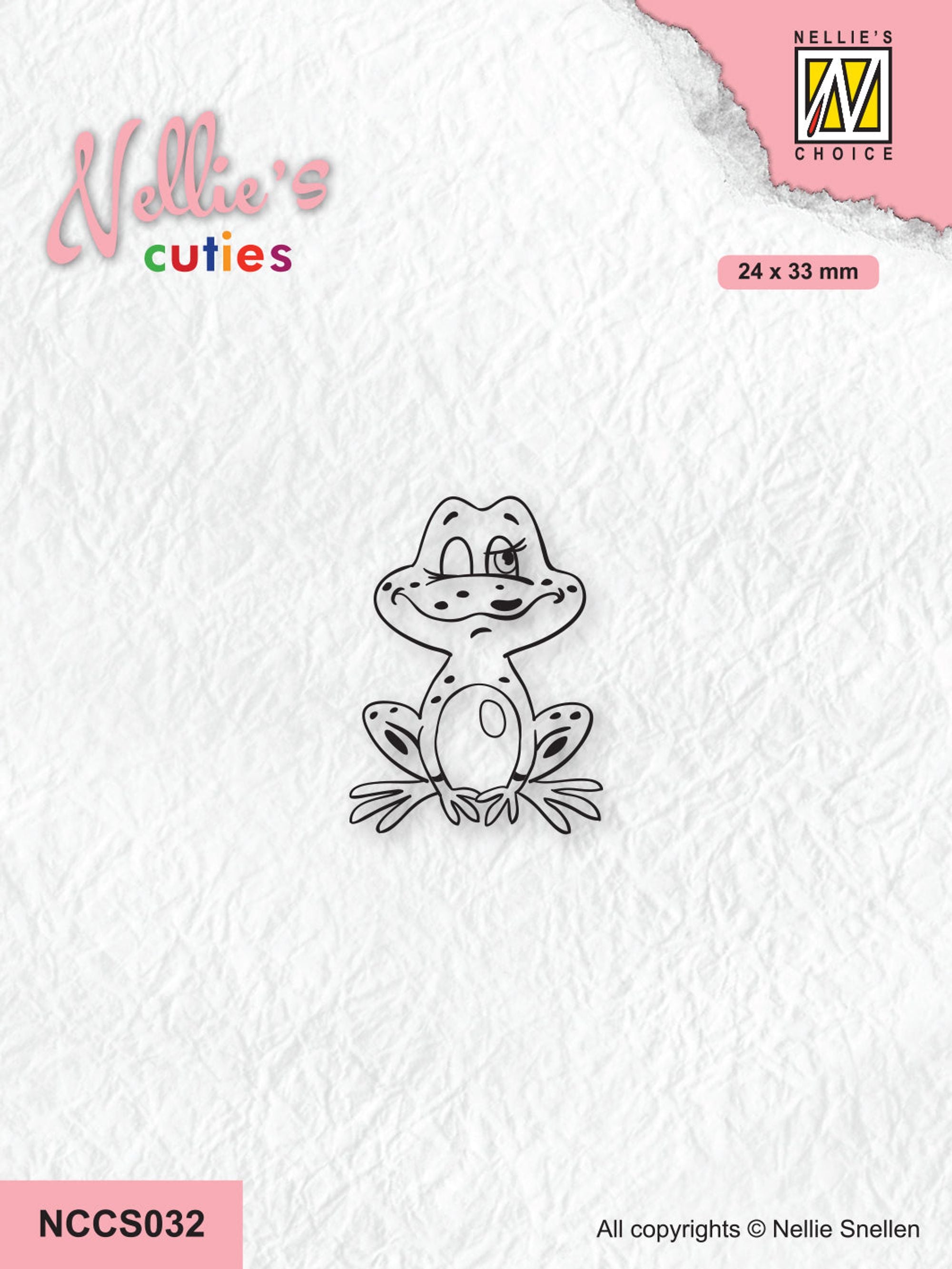 Nellie's Choice Clear Stamp Nellie's Cuties - Frog Series - Frog-2