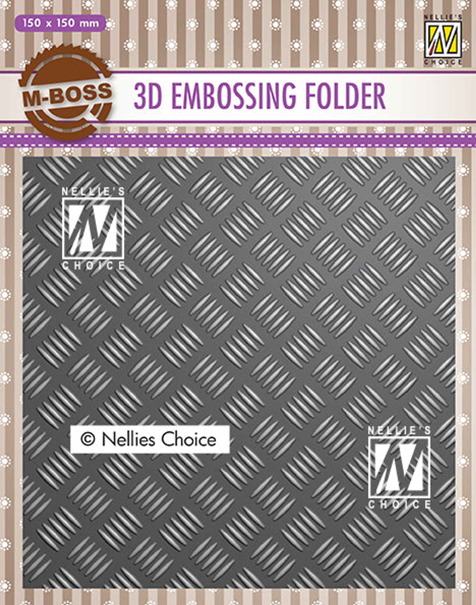 3D Embossing Folders Strip Pattern 1