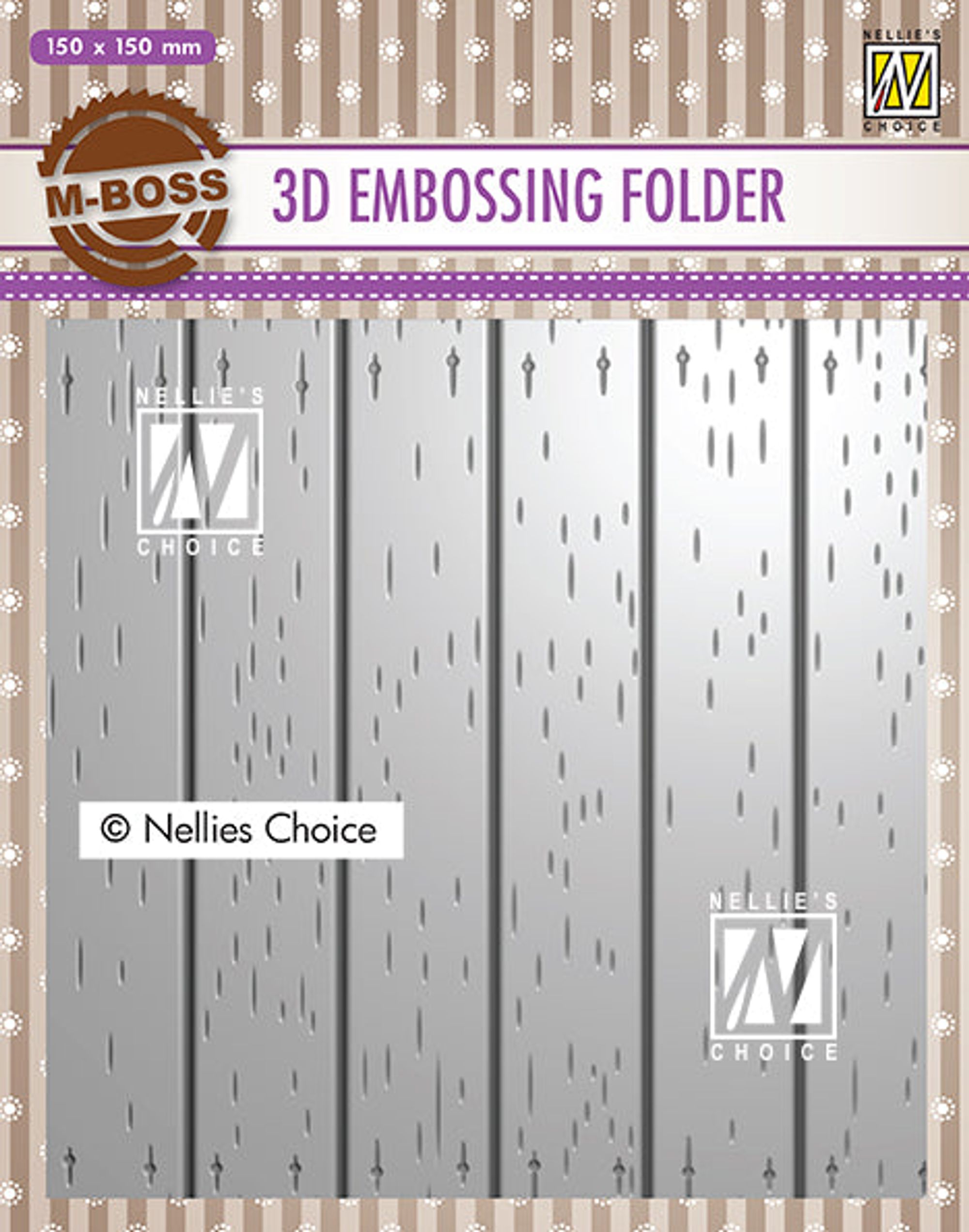 3D Embossing Folders Strip Pattern 2