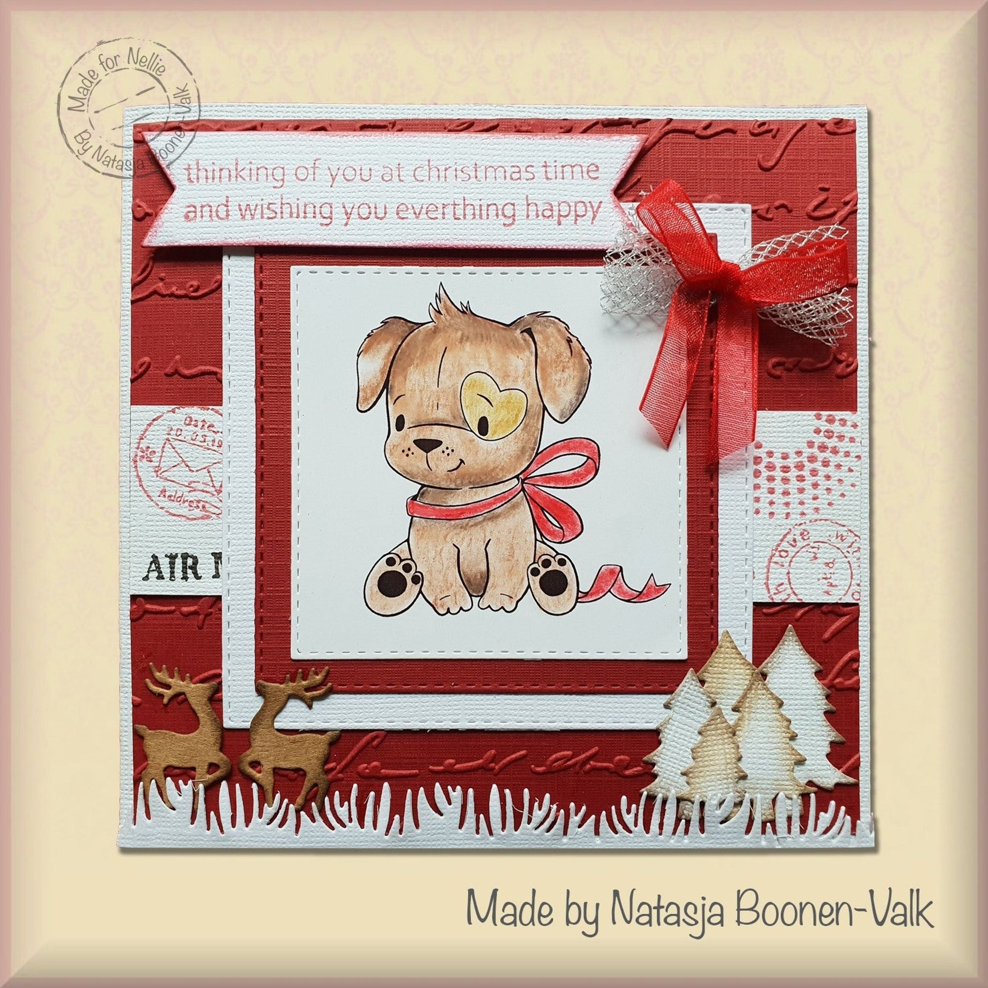 Nellie's Choice 3D Embossing Folder - Writing