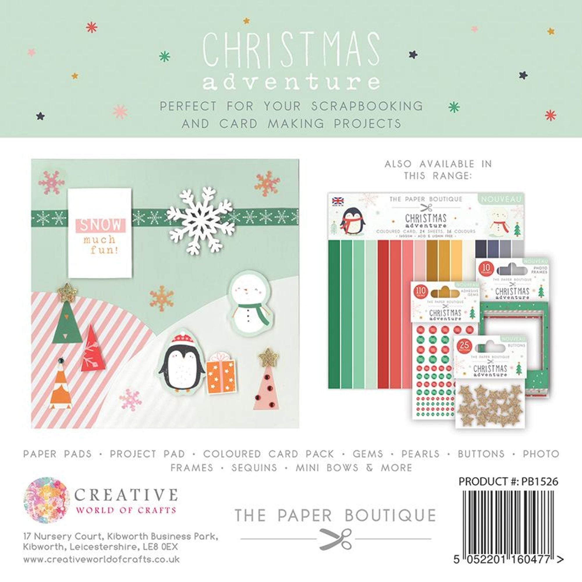 The Paper Boutique Christmas Adventure 8x8 Project Pad