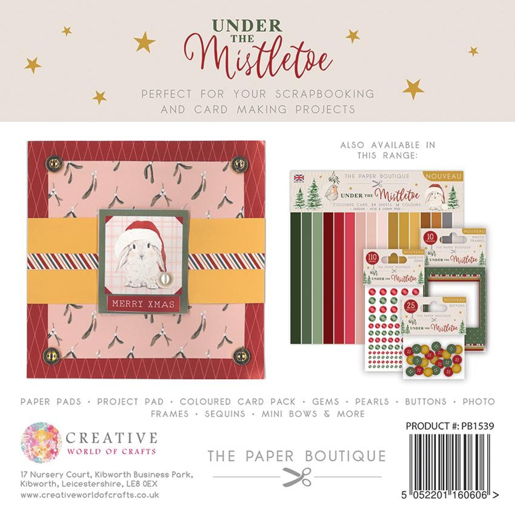 The Paper Boutique Under the Mistletoe 8x8 Paper Pad