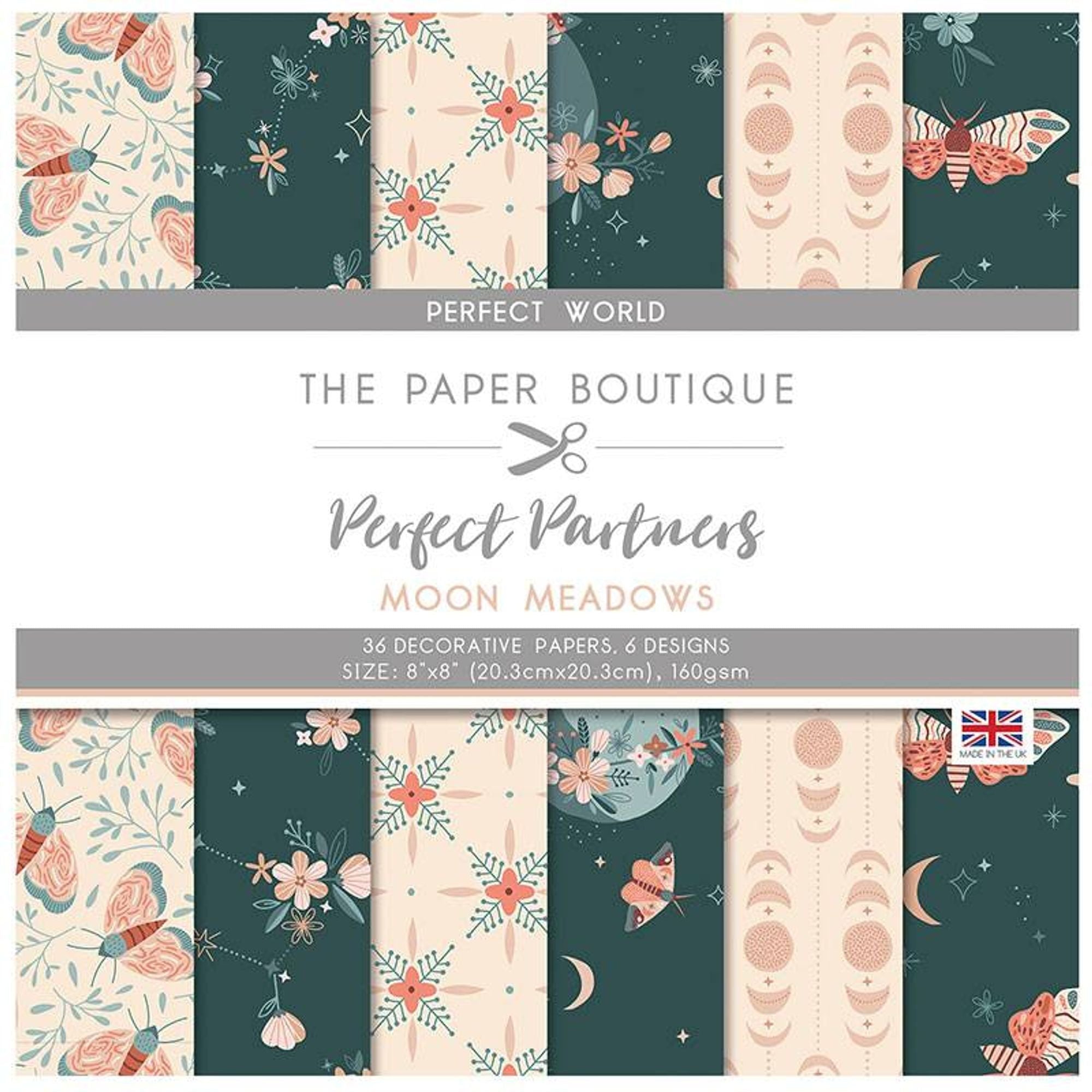 The Paper Boutique Perfect Partners - Moon Meadows 8x8 Florals