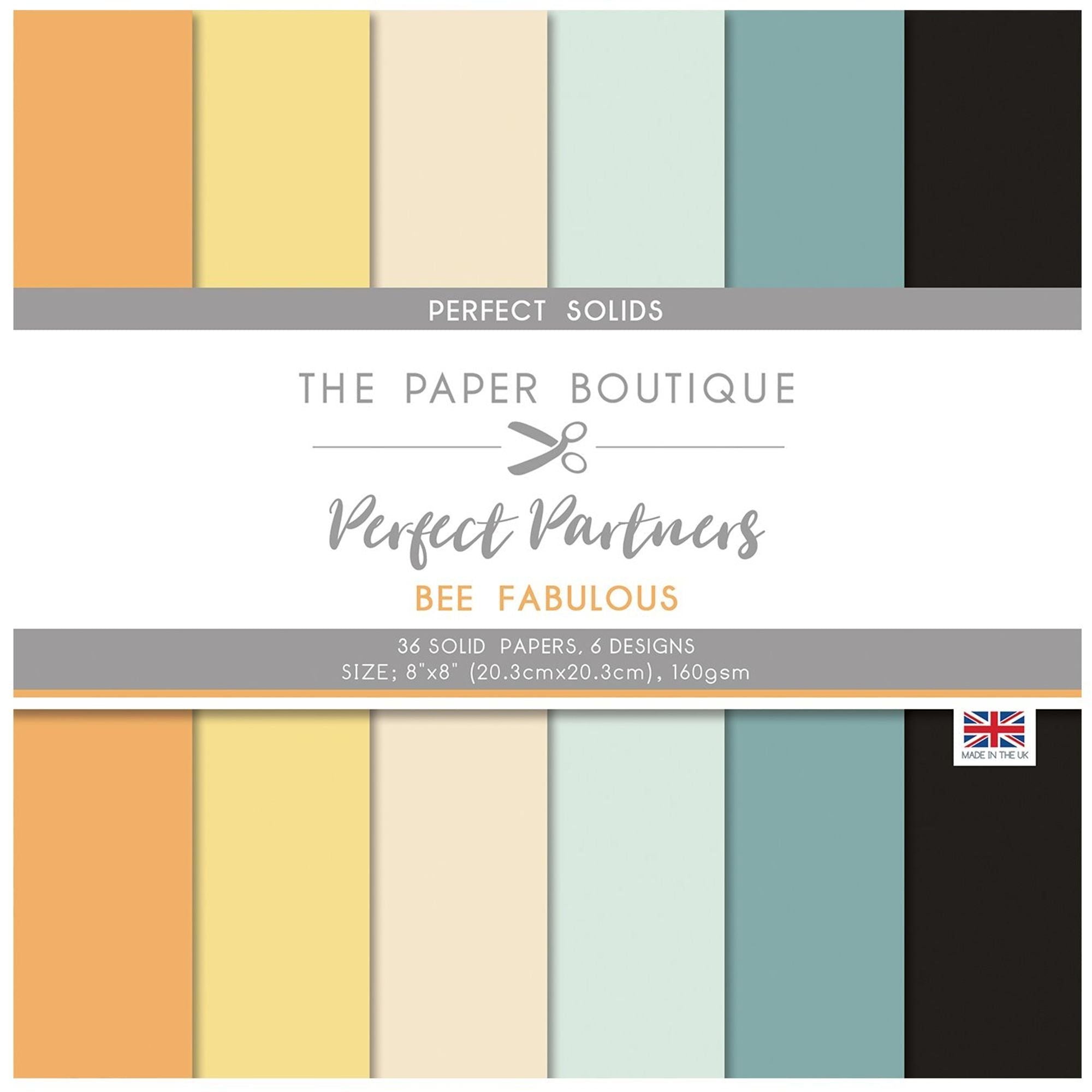 The Paper Boutique Perfect Partners - Bee Fabulous 8x8 Solids