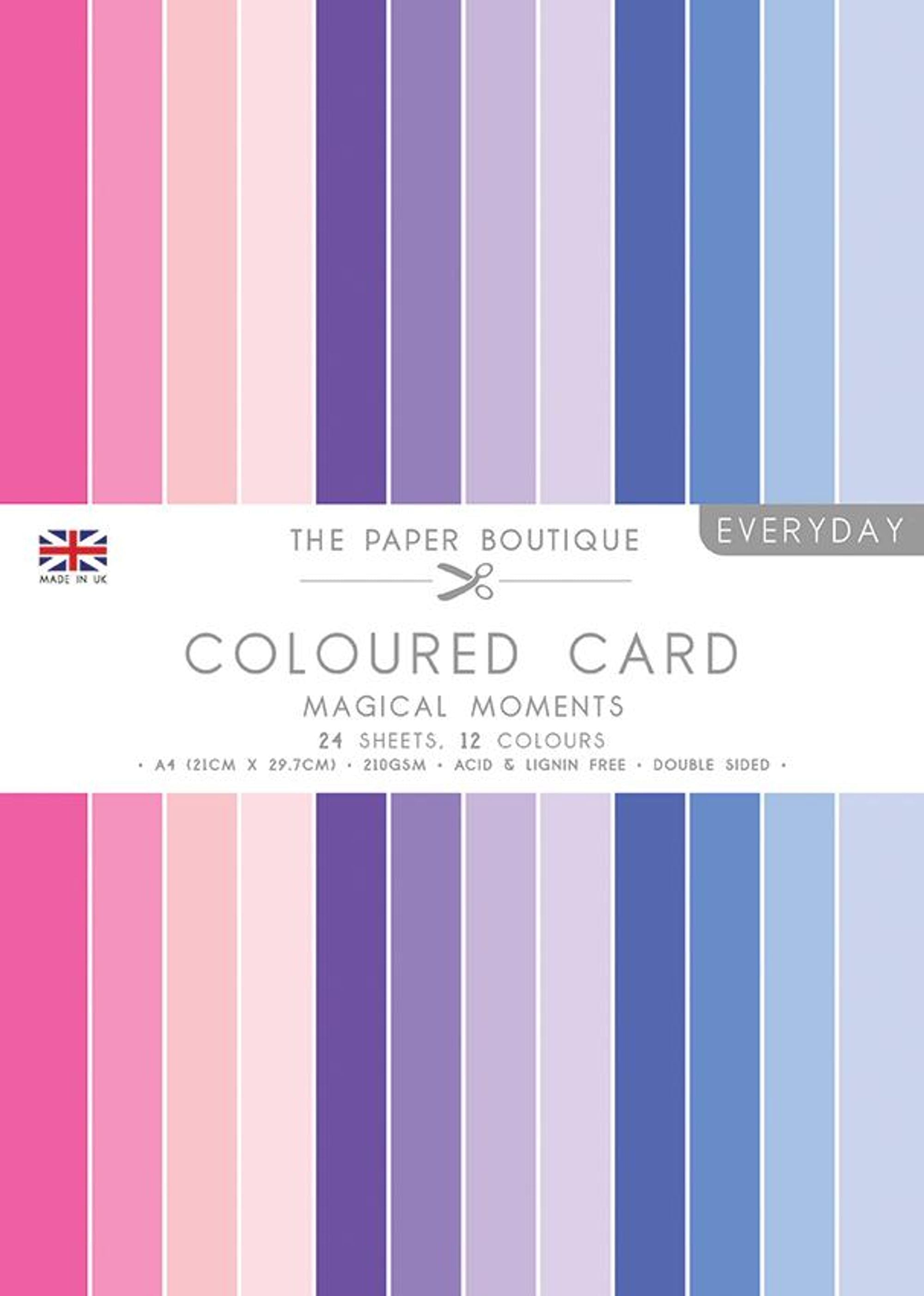 The Paper Boutique Everyday - Coloured Card - Magical Moments A4