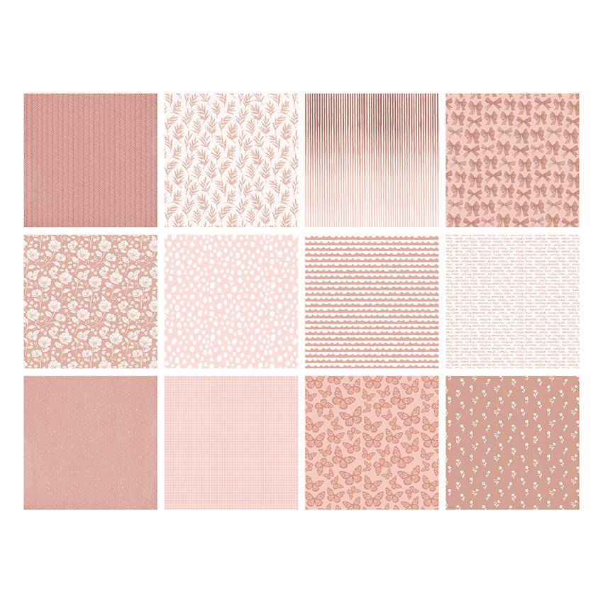 The Paper Boutique Everyday - Shades Of - Blush 8 in x 8 in Pad