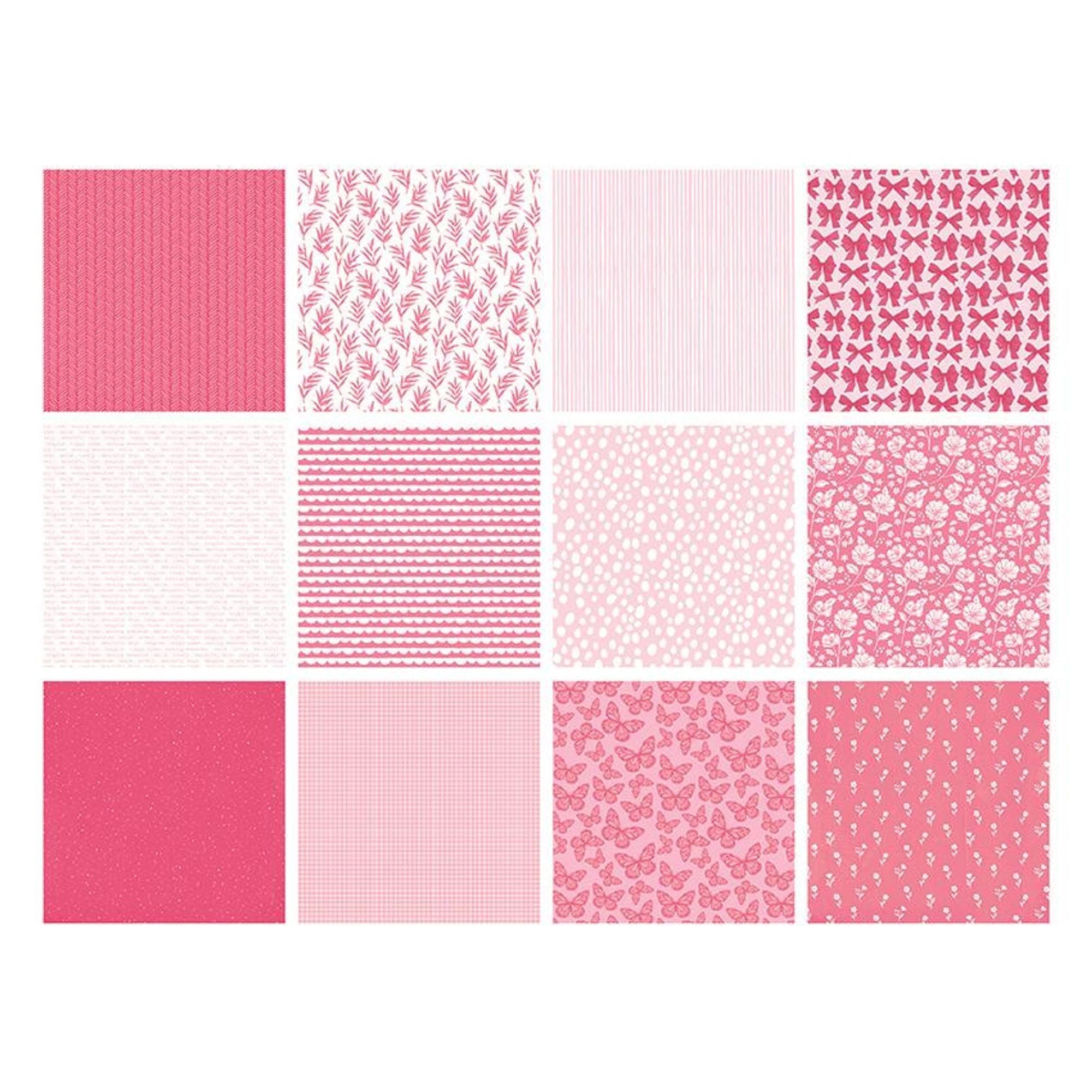 The Paper Boutique Everyday - Shades Of - Pink 8 in x 8 in Pad