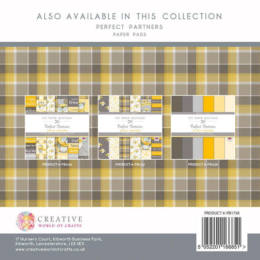 The Paper Boutique Perfect Partners Totally Owlsome 8 in x 8 in Colours