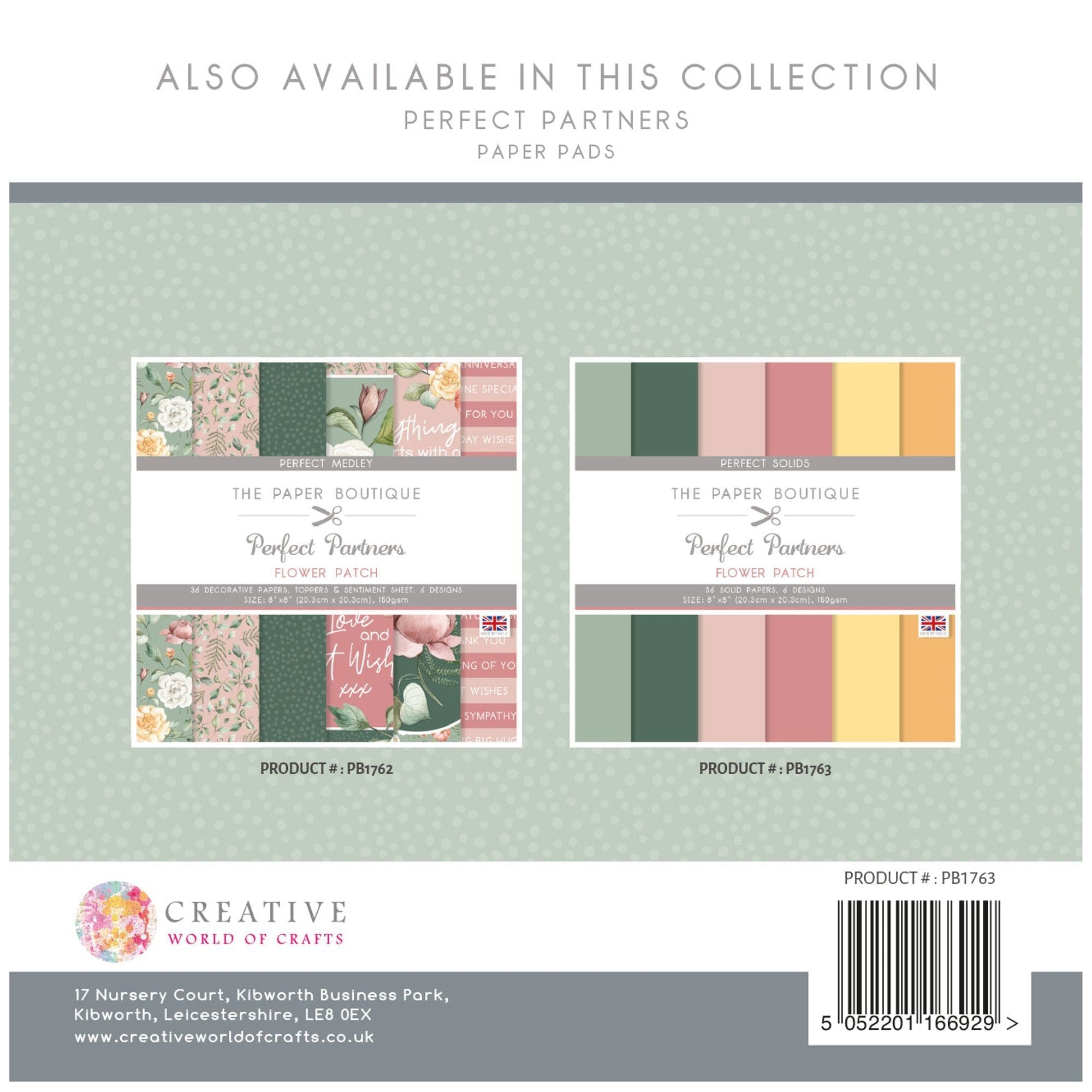 The Paper Boutique Perfect Partners Flower Patch 8 in x 8 in Colours