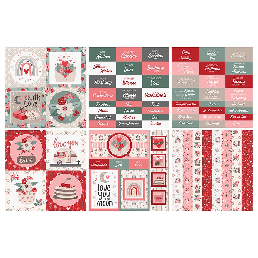 The Paper Boutique Perfect Partners Love Always 8 in x 8 in Embellishments