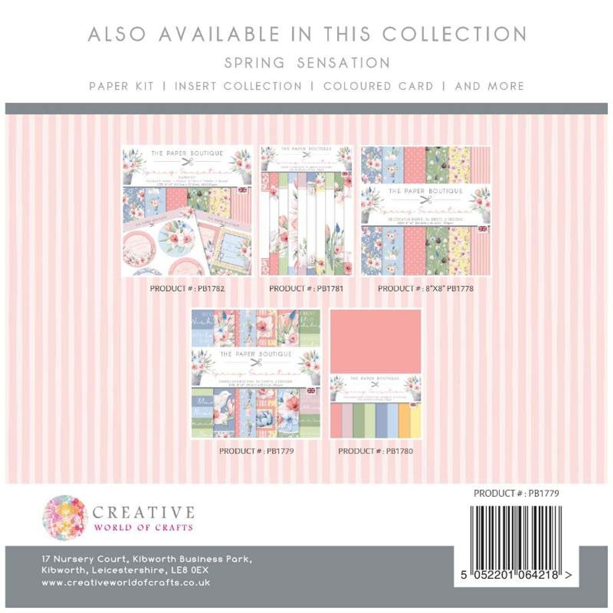 The Paper Boutique Spring Sensation 8x8 Embellishments Pad