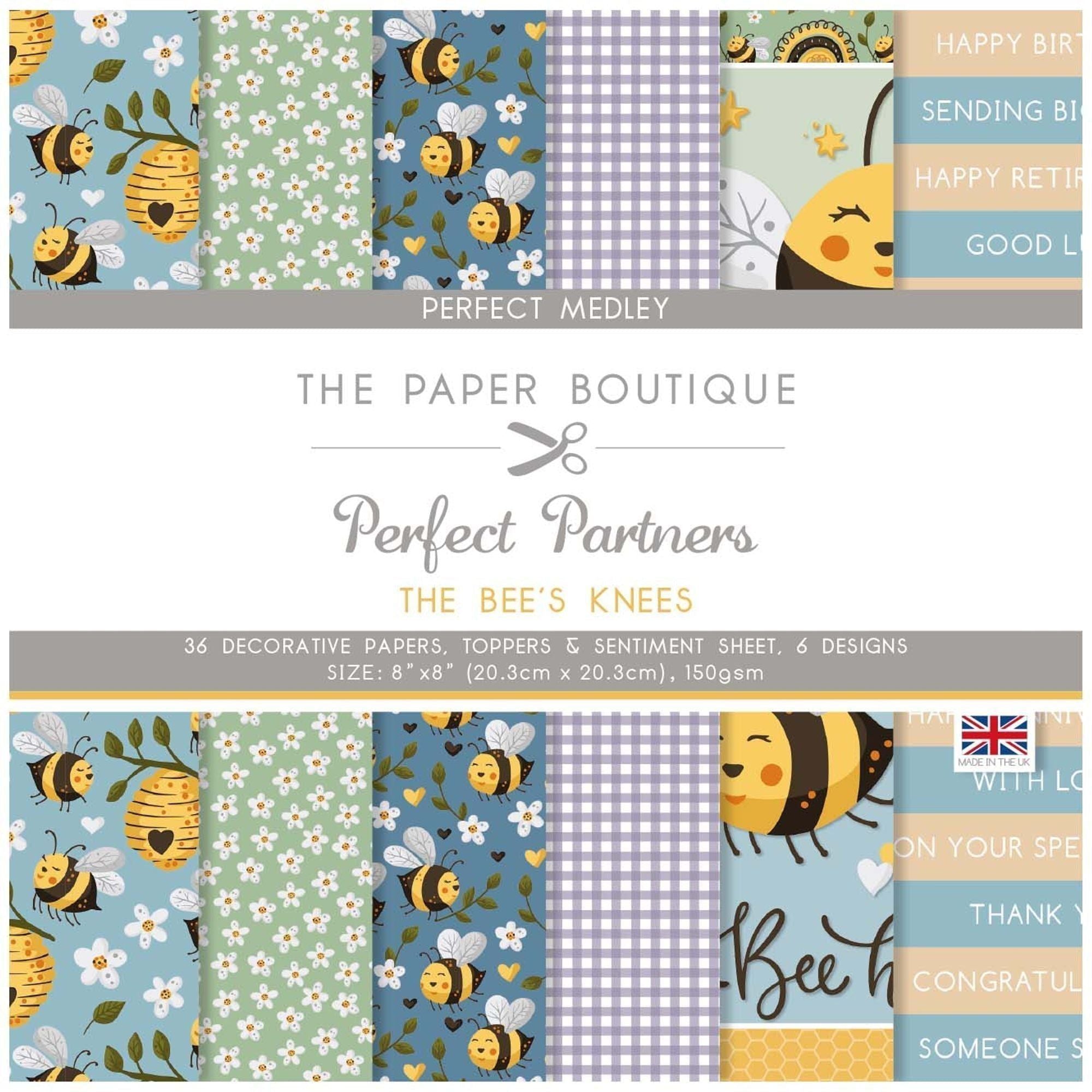 The Paper Boutique Perfect Partners - The Bee's Knees 8x8 Medley