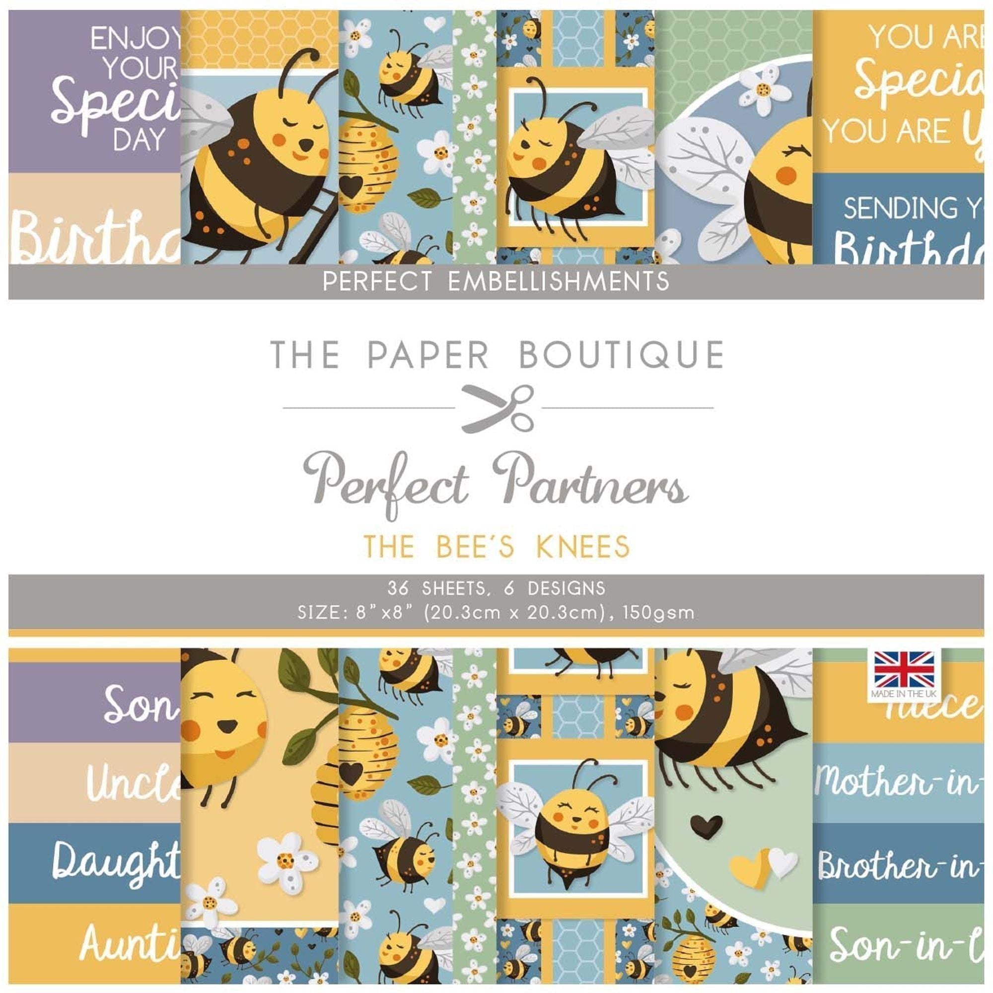 The Paper Boutique Perfect Partners - The Bee's Knees 8x8 Embellishments