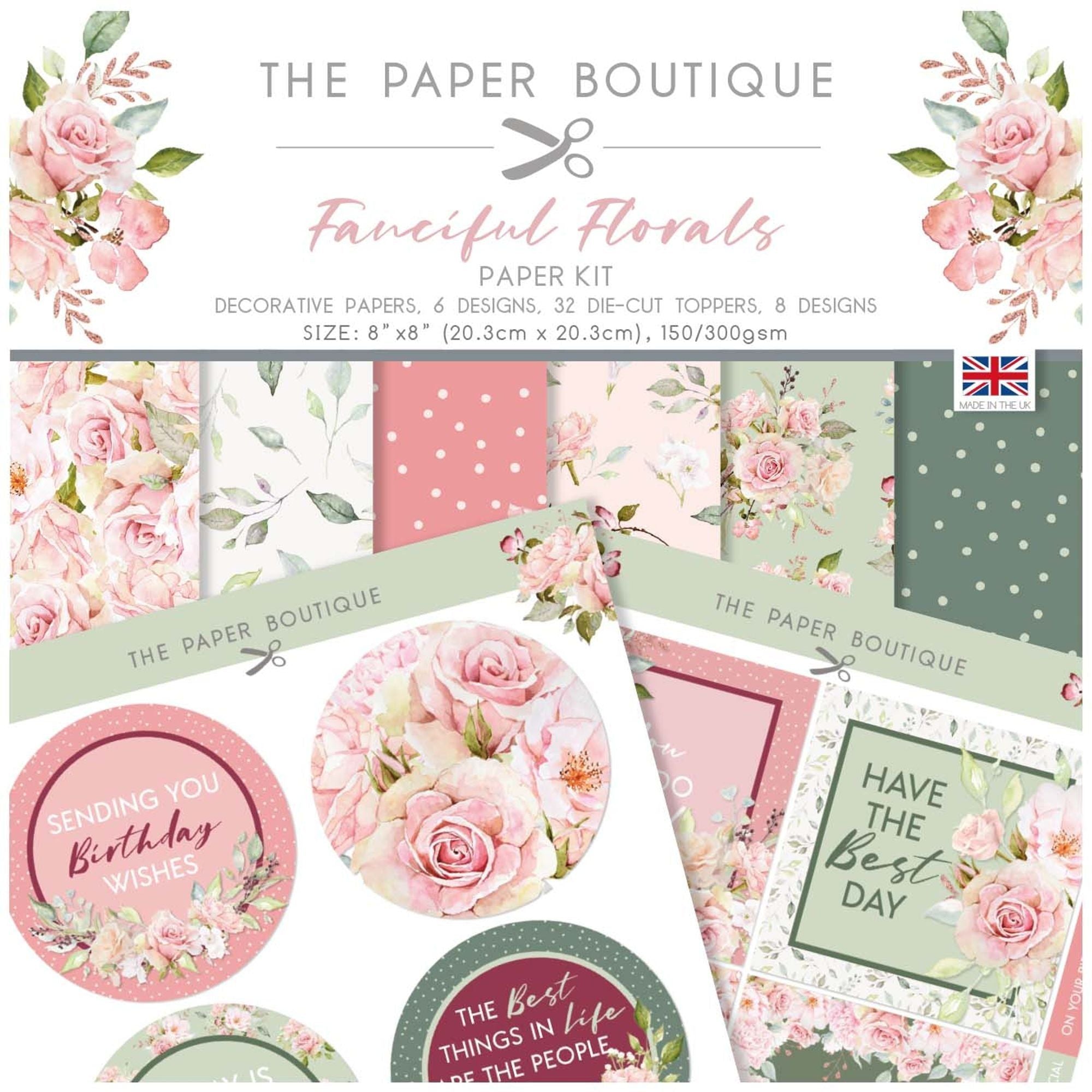 The Paper Boutique Fanciful Florals Paper Kit