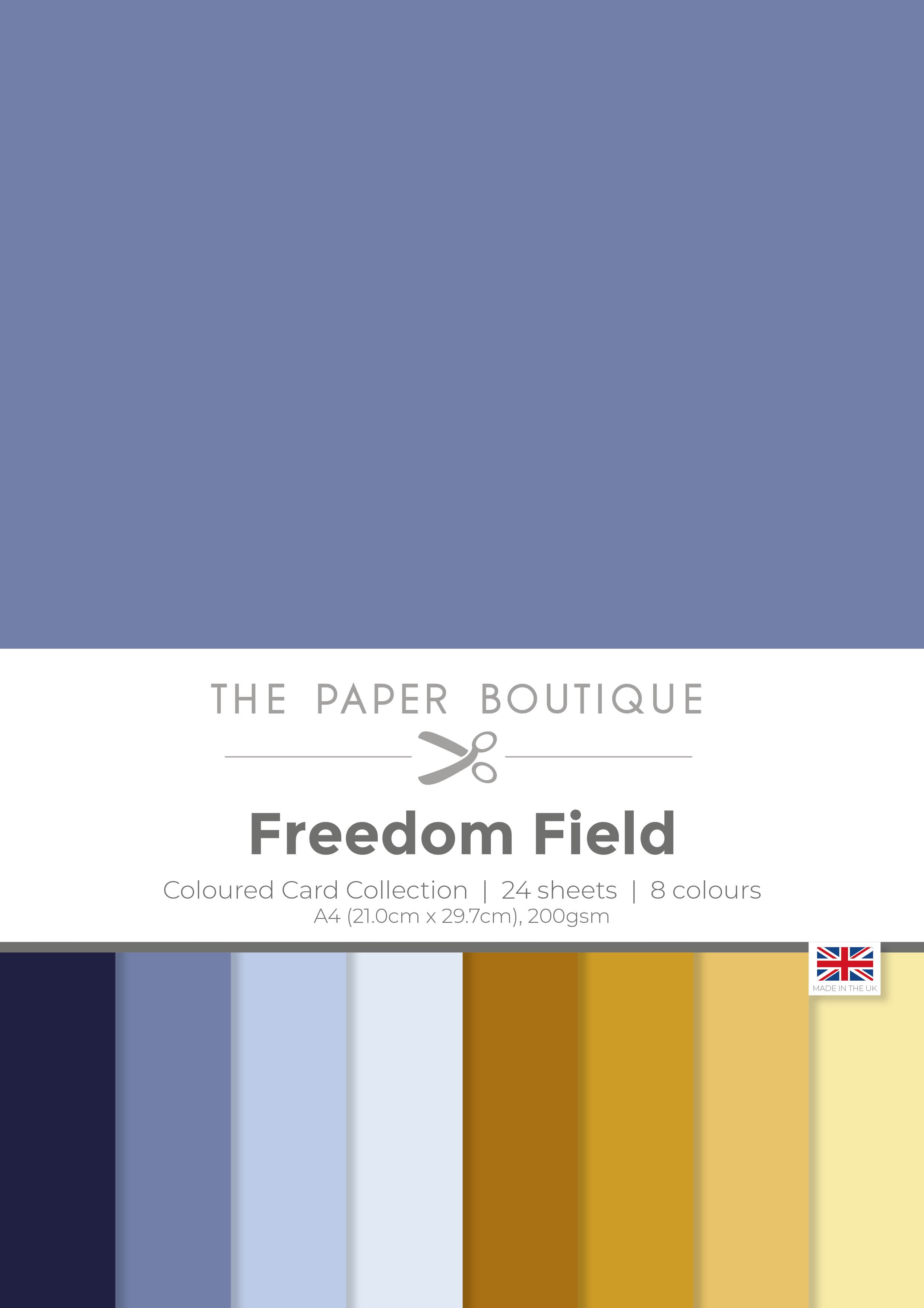 The Paper Boutique Freedom Field Colour Card Collection