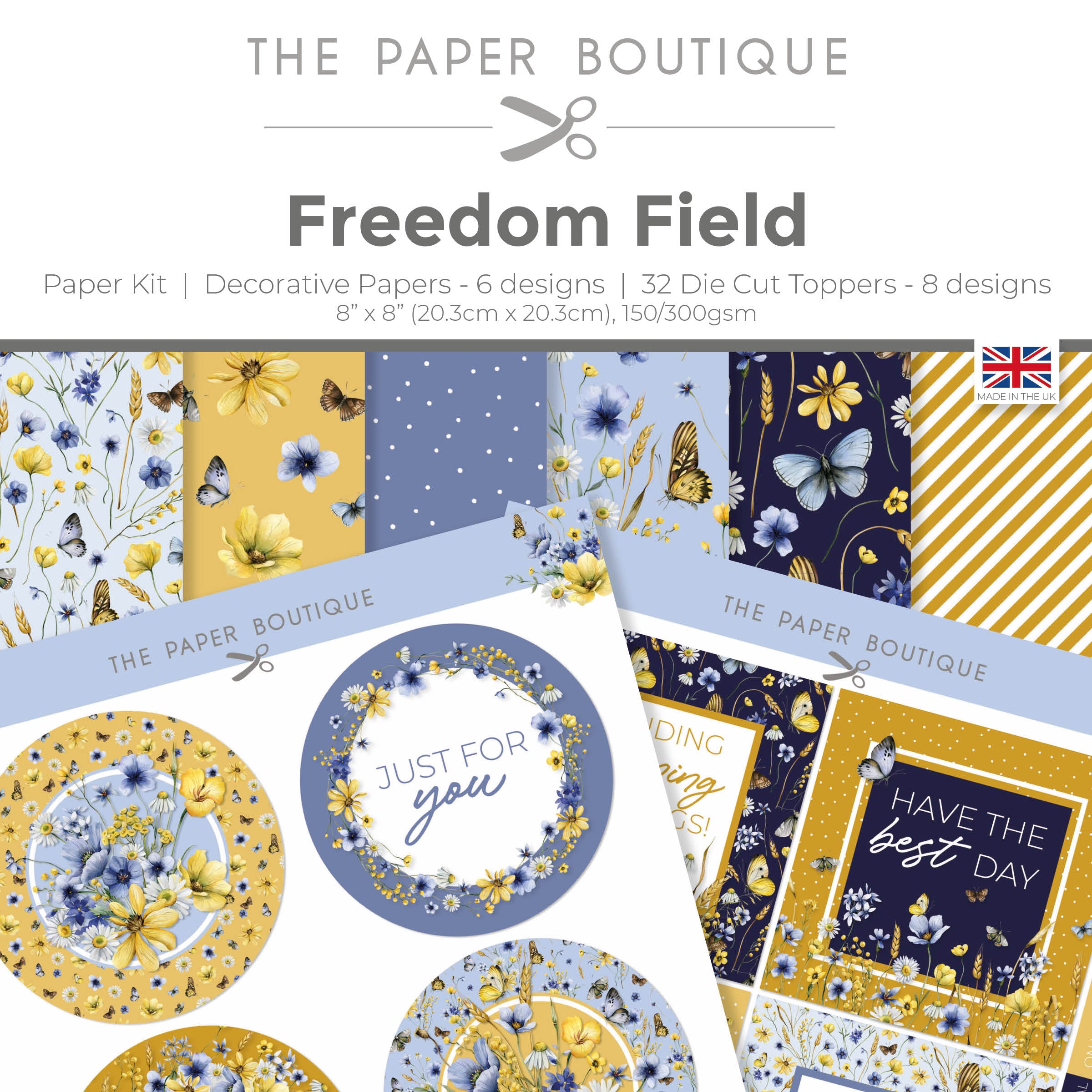 The Paper Boutique Freedom Field Paper Kit