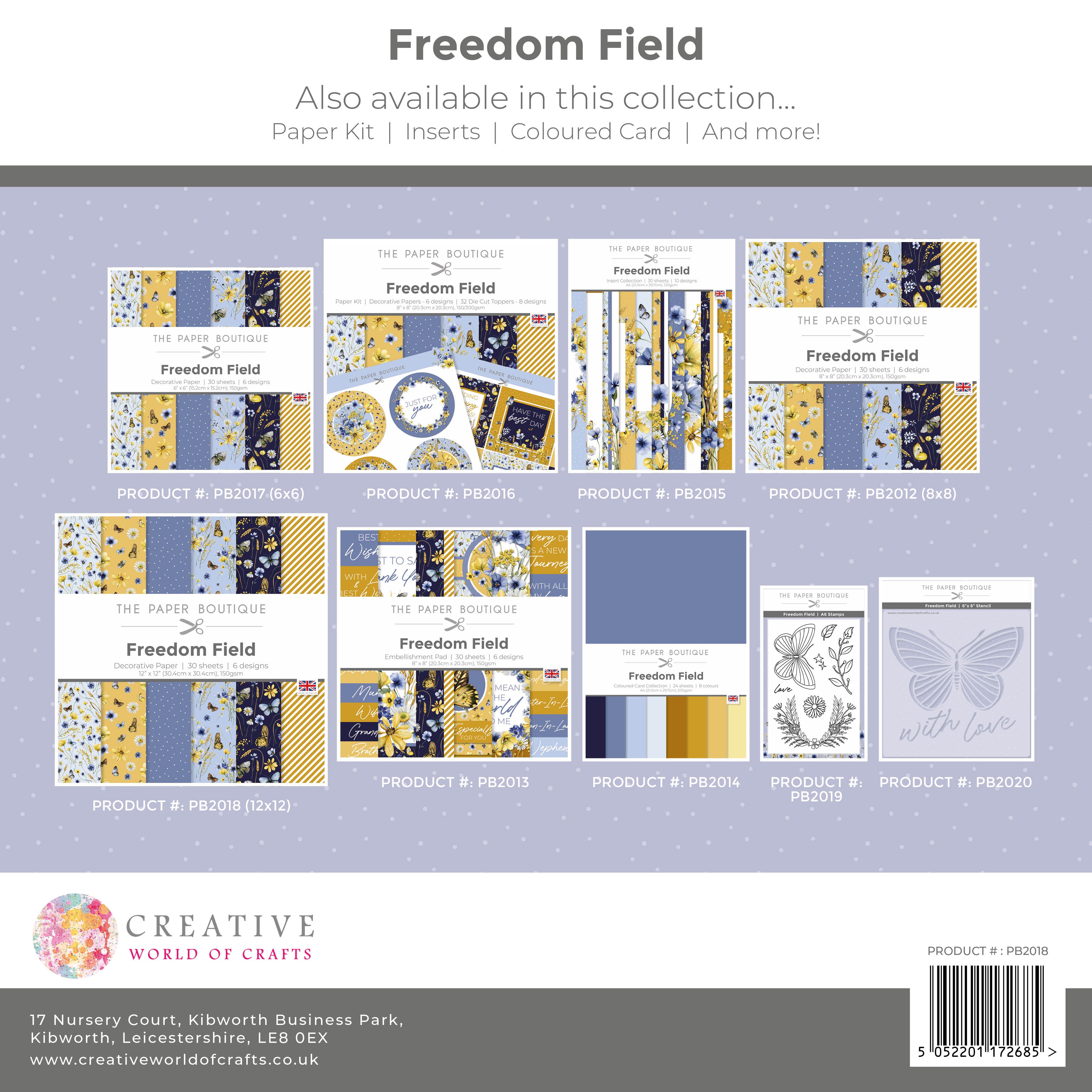 The Paper Boutique Freedom Field 12 in x 12 in Paper Pad