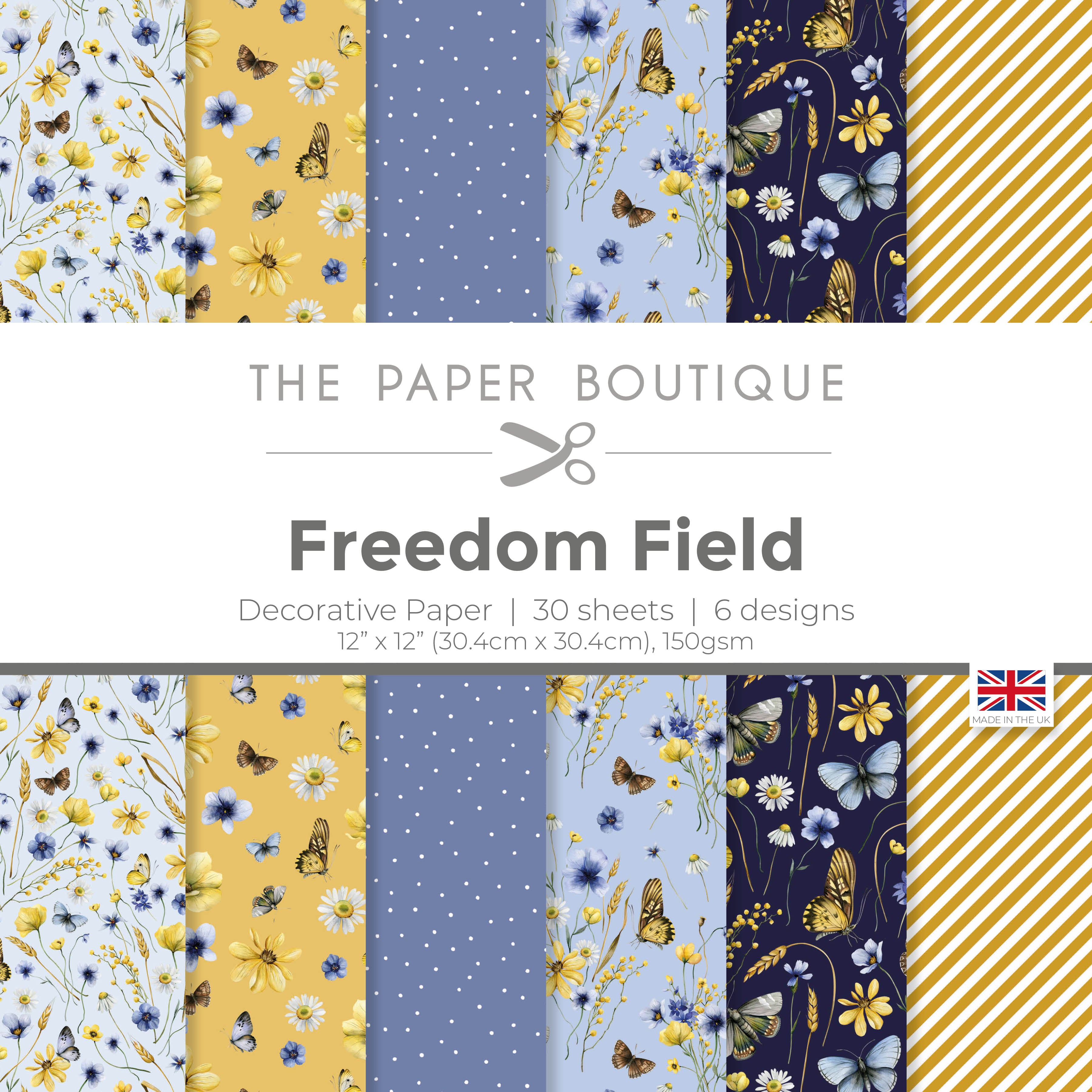 The Paper Boutique Freedom Field 12 in x 12 in Paper Pad