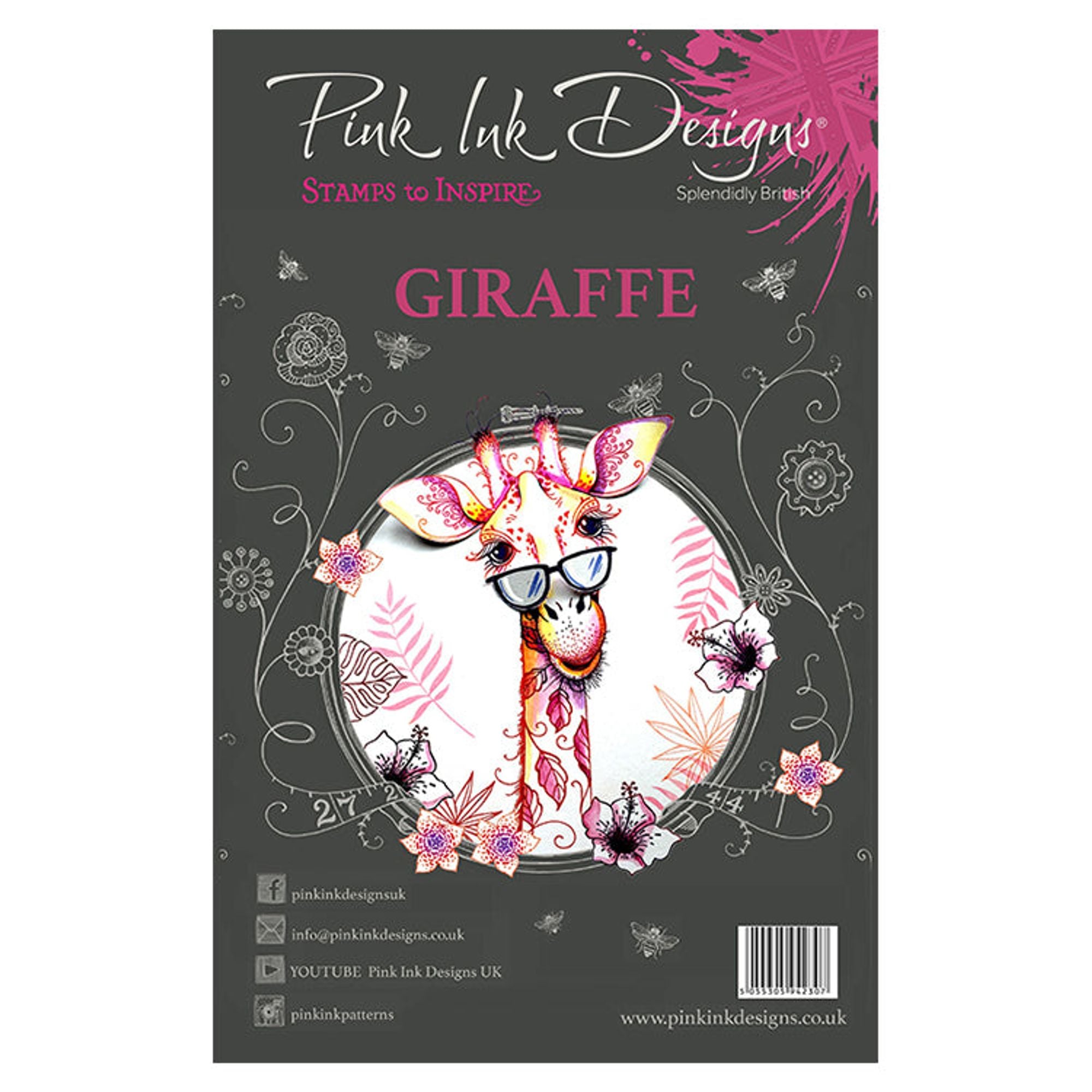Pink Ink Designs A5 Clear Stamp Set Giraffe