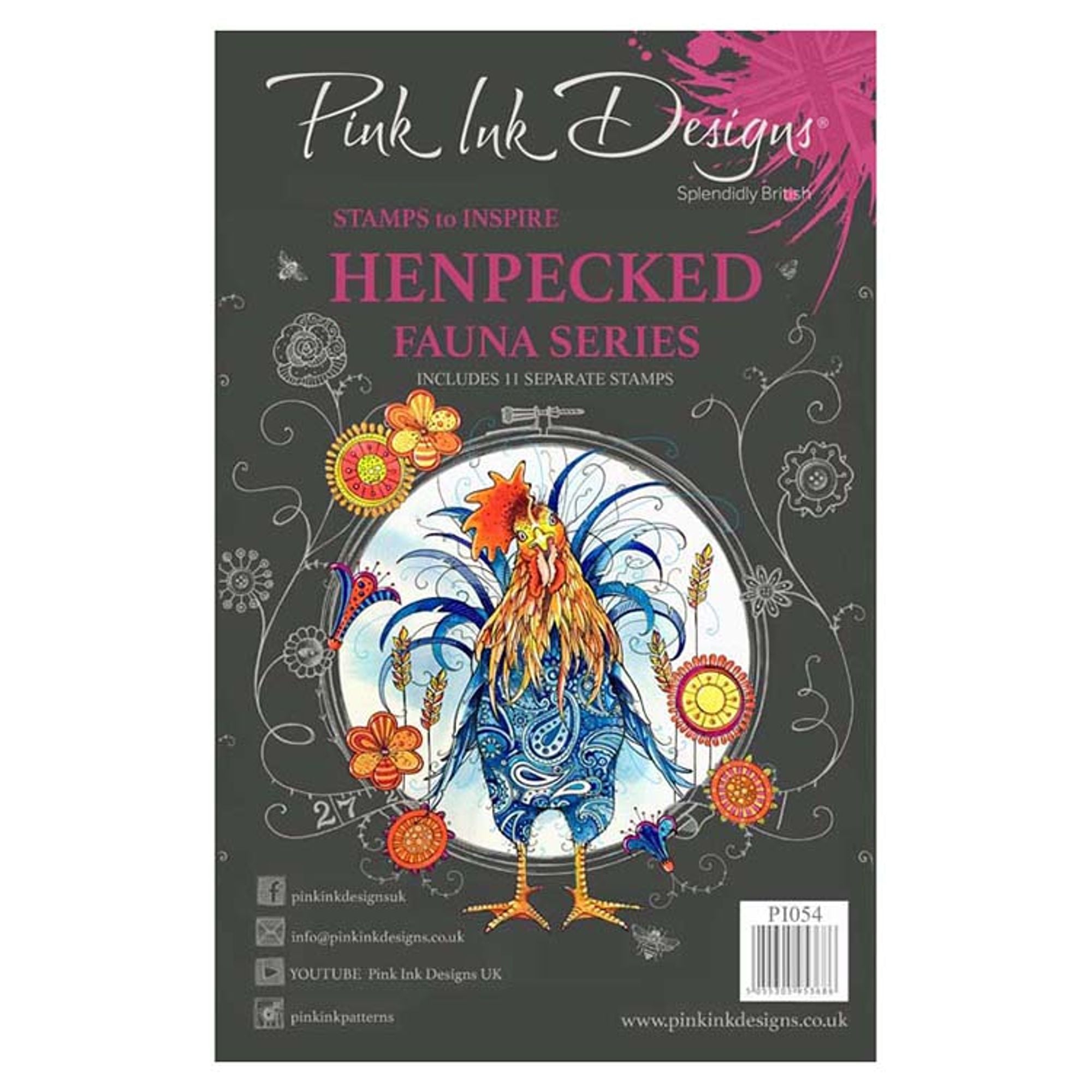 Pink Ink Designs Clear Stamp Henpecked