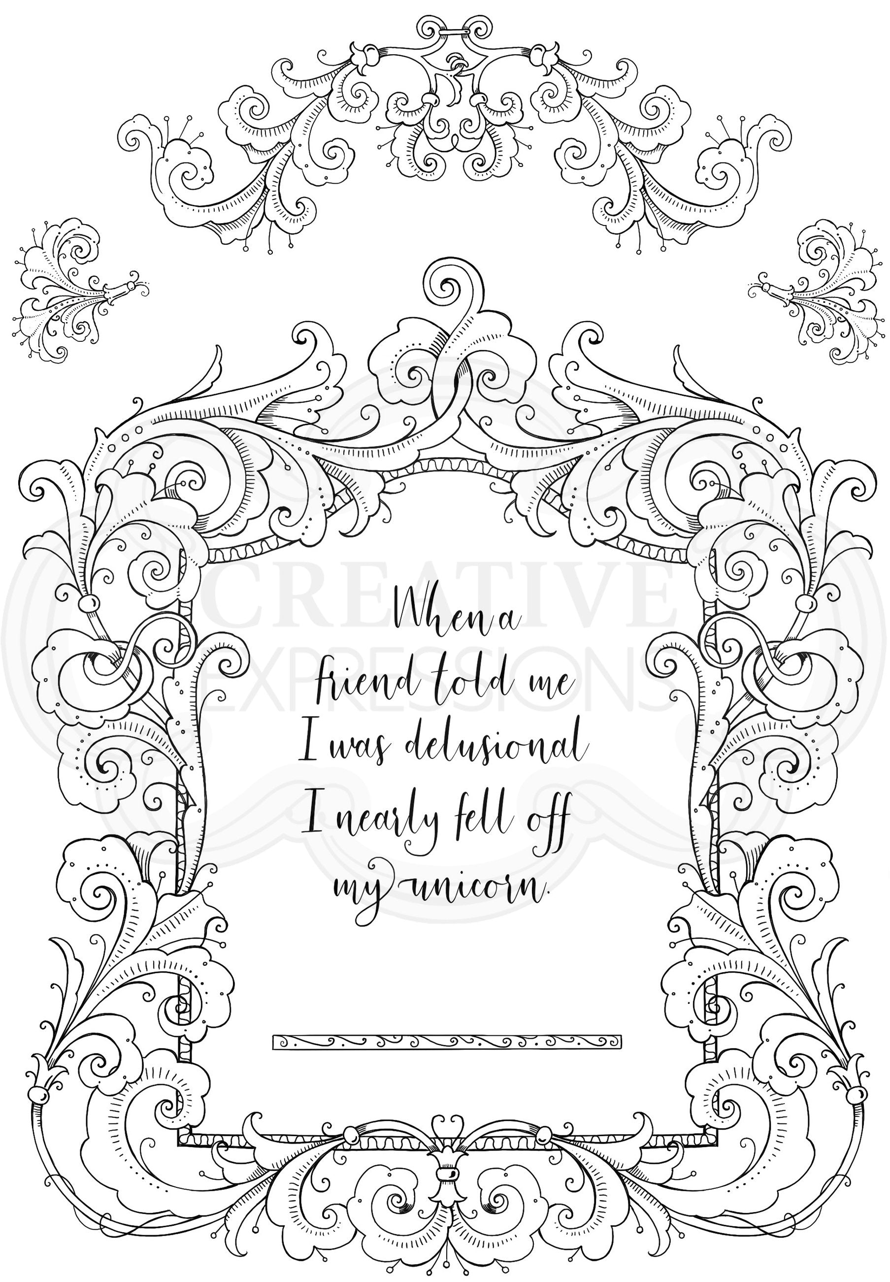 Boudoir A5 Clear Stamp Set
