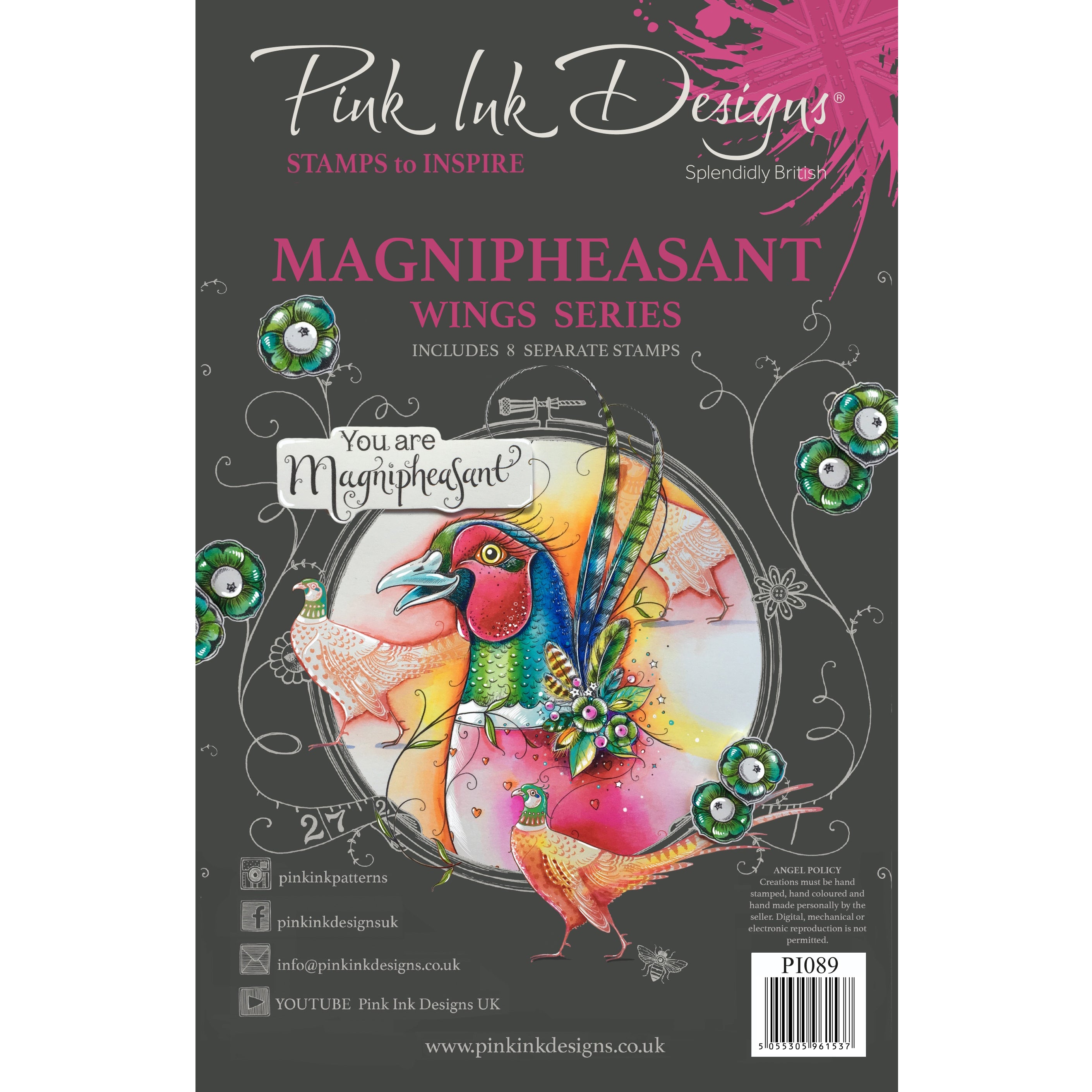 Magnipheasant A5 Clear Stamp Set