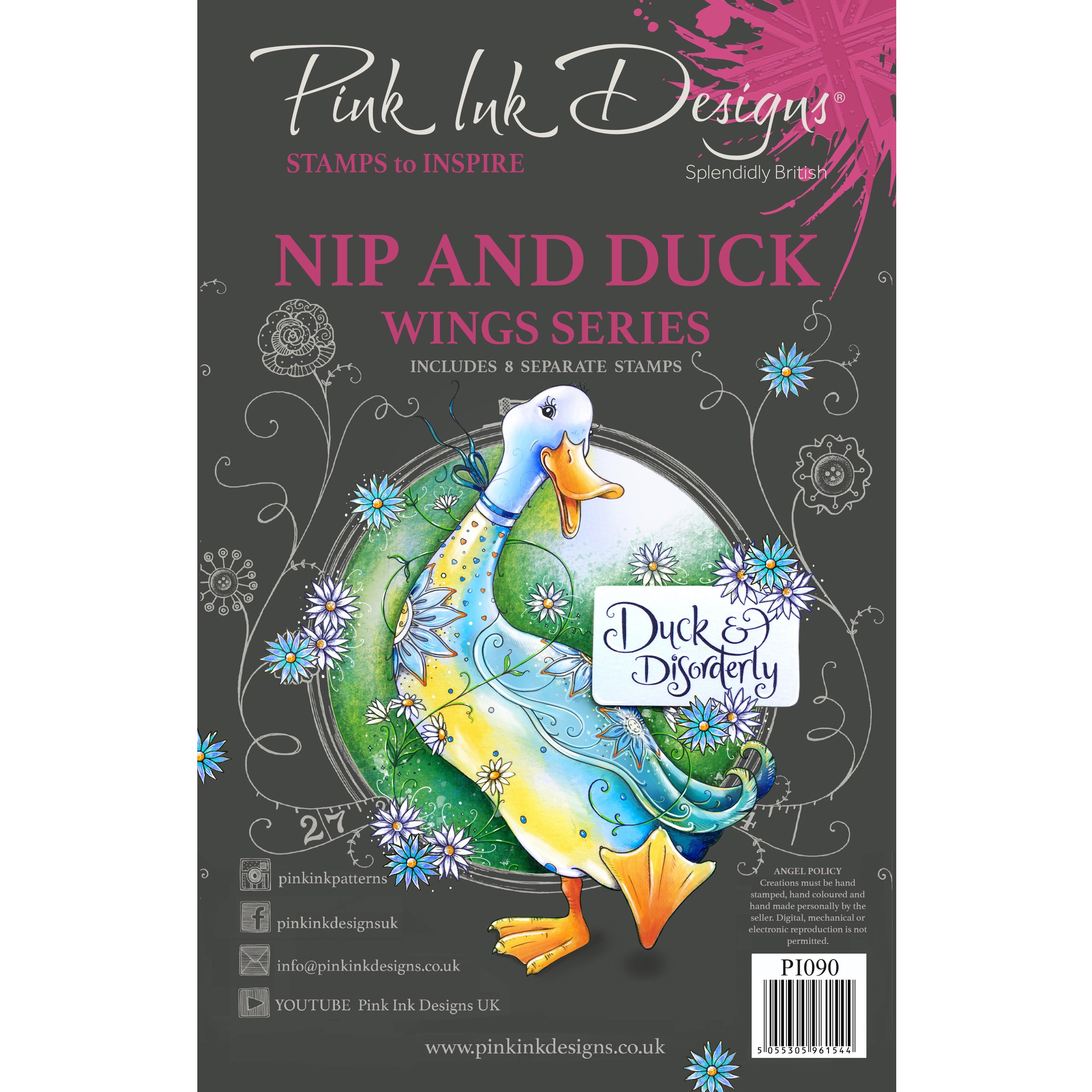 Nip & Duck A5 Clear Stamp Set