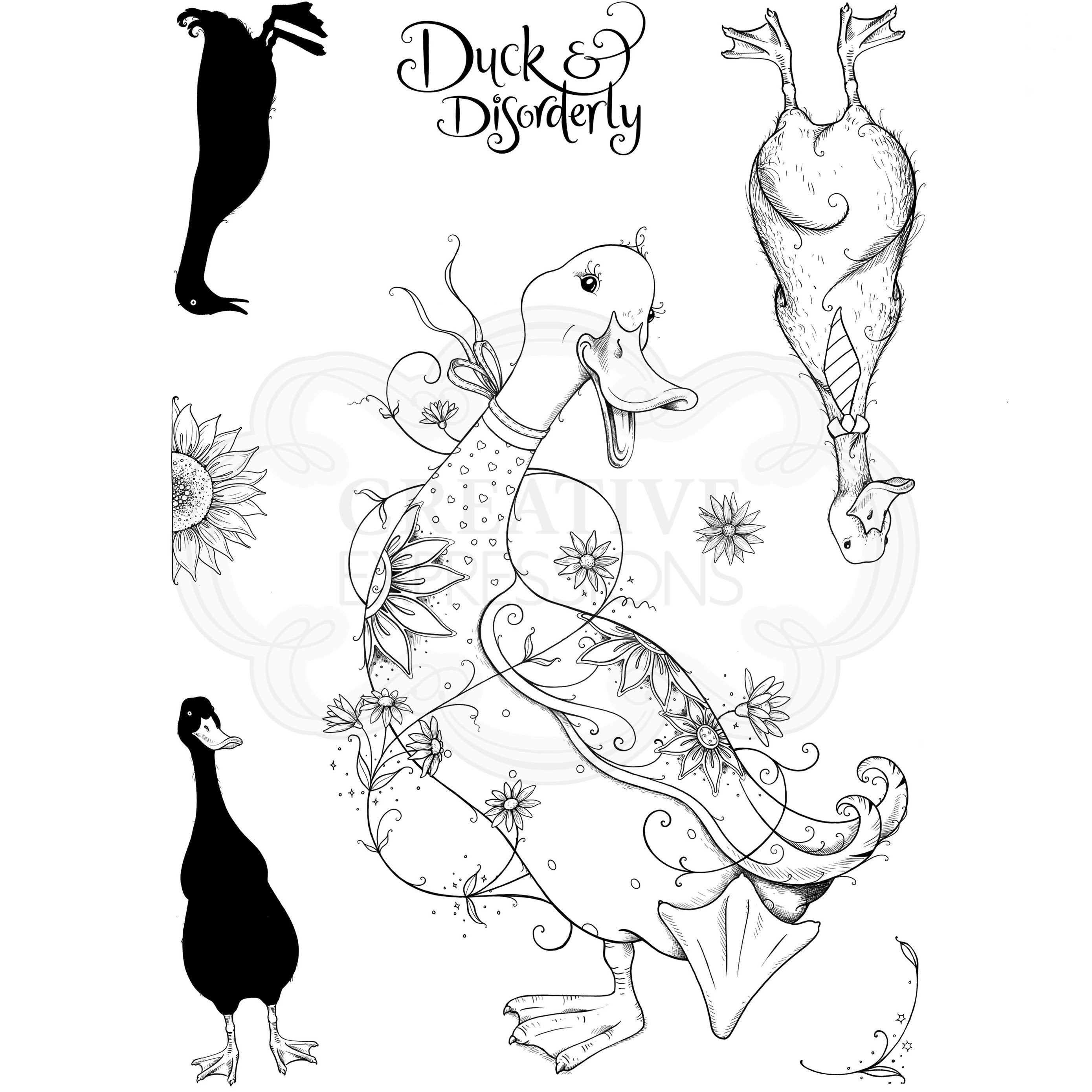 Nip & Duck A5 Clear Stamp Set