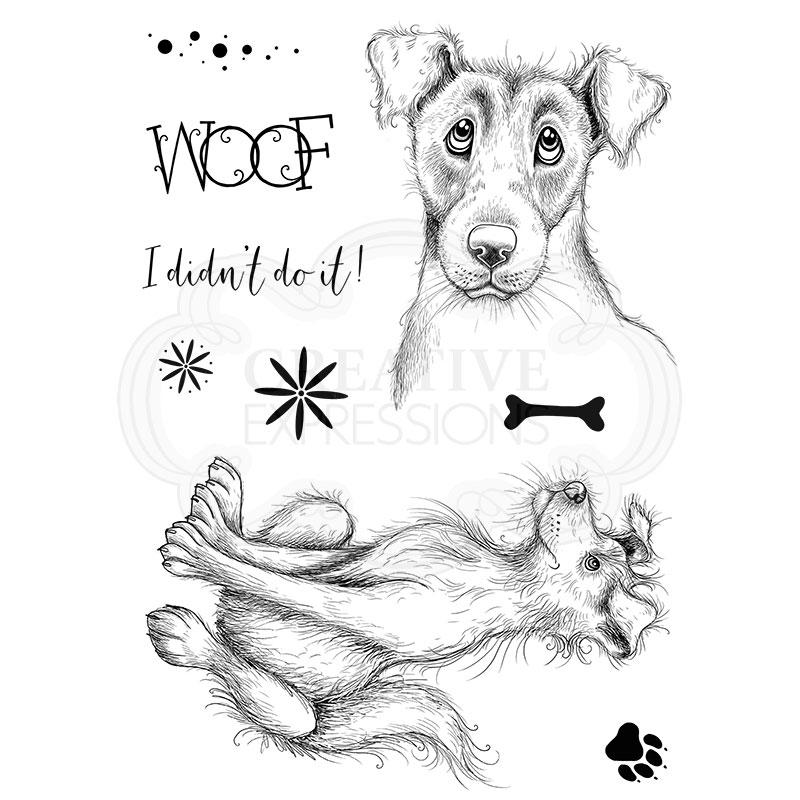 Pink Ink Designs Jeeves & Woofster A5 Clear Stamp Set