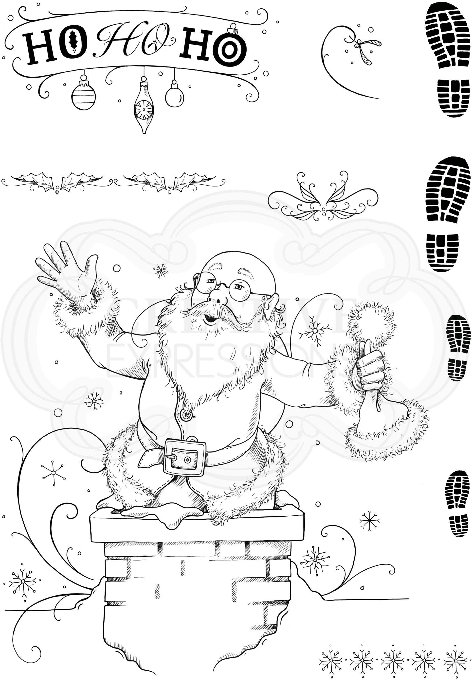 Pink Ink Designs Just Be-Claus A5 Clear Stamp
