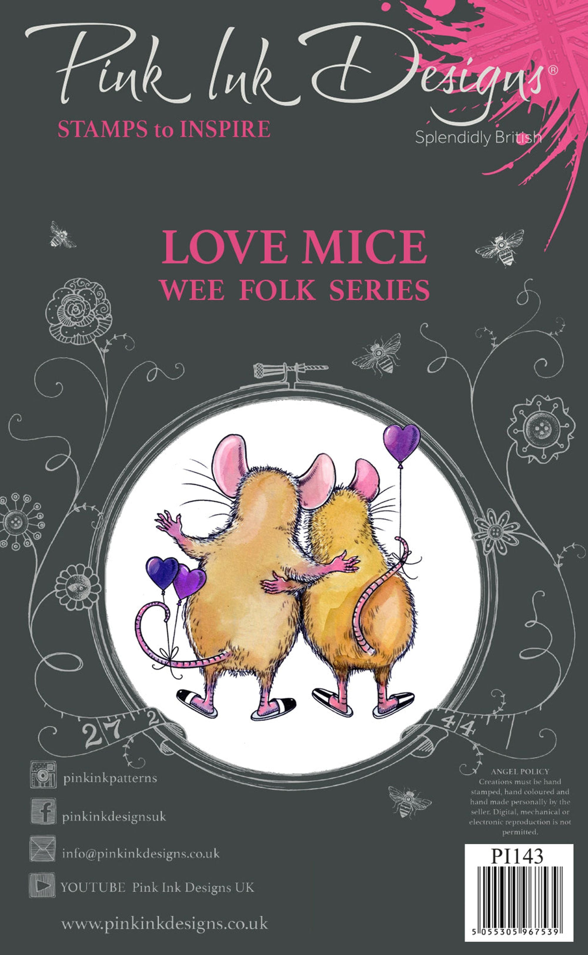 Pink Ink Designs Love Mouse A7 Clear Stamp