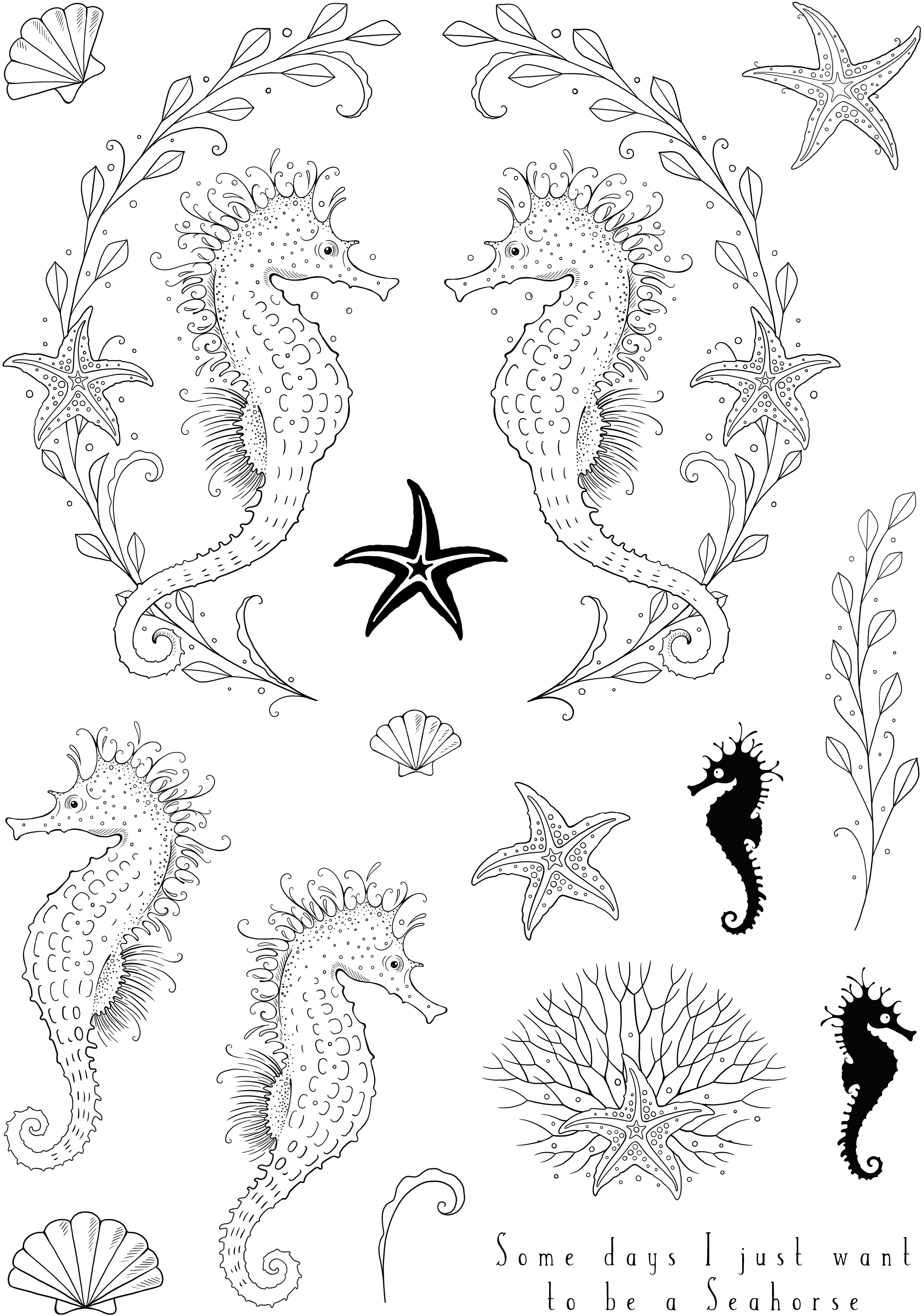 Pink Ink Designs Seas The Day 6 in x 8 in Clear Stamp Set