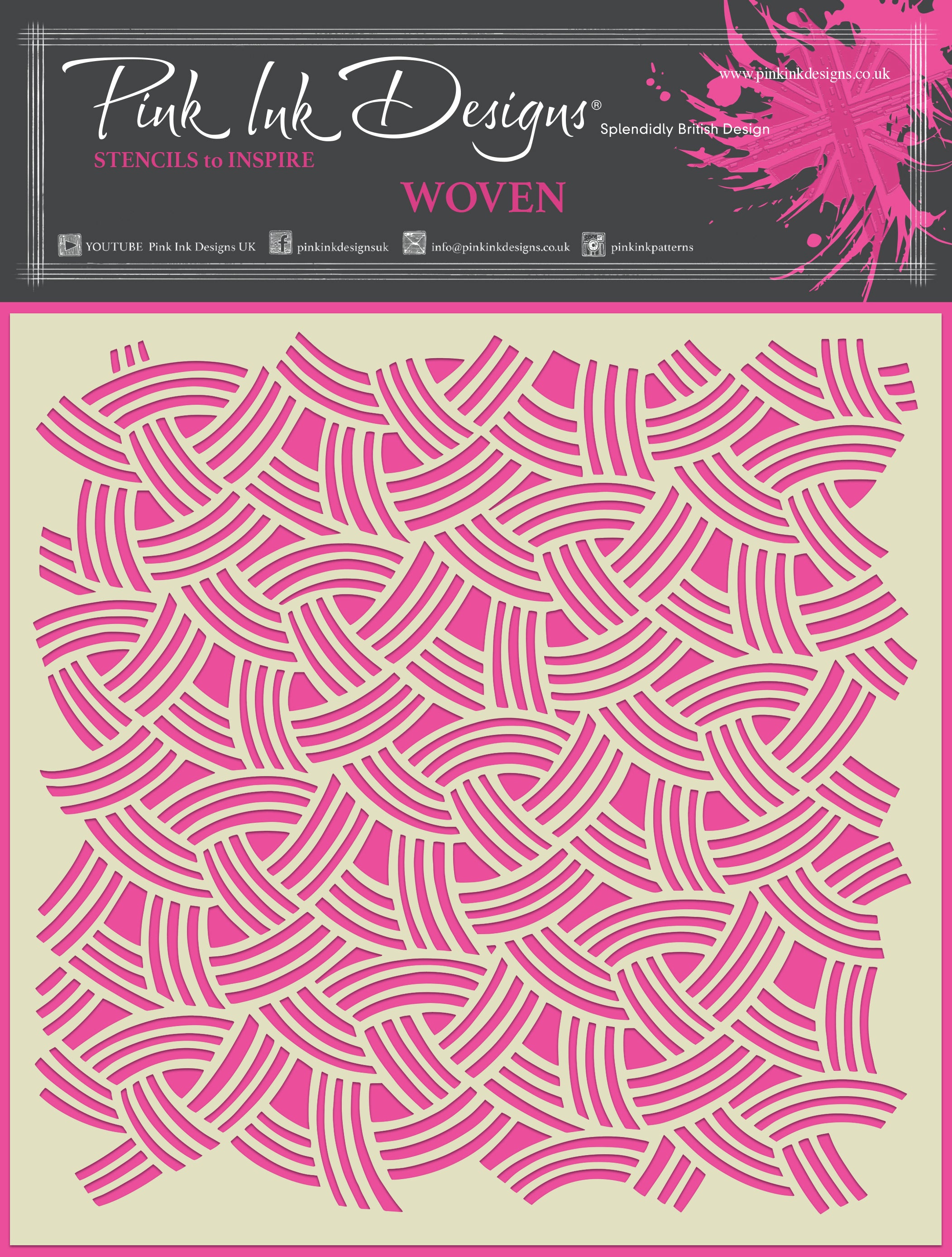 Pink Ink Designs Woven 7 in x 7 in Stencil