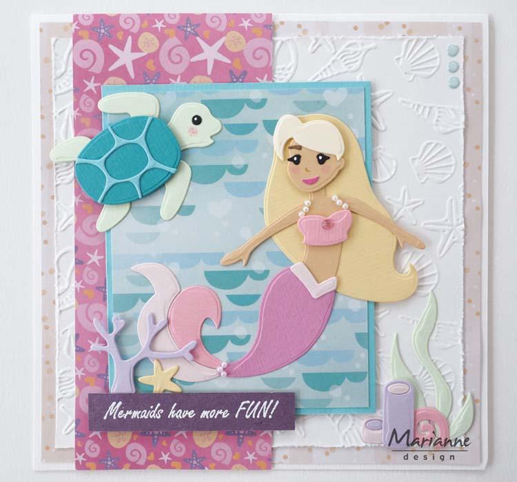Marianne Design A5 Pretty Paper Bloc Sea Sparkle Sea Sparkle