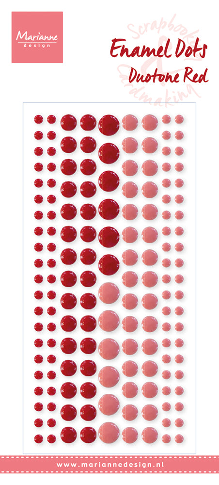 Marianne Design Enamel Dots - Duotone Red