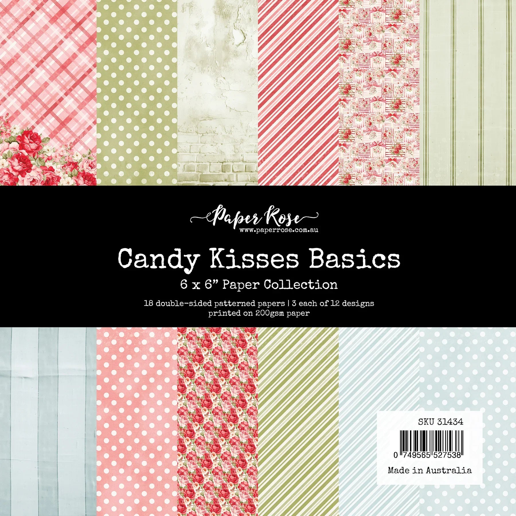 Candy Kisses Basics 6x6 Paper Collection 31434