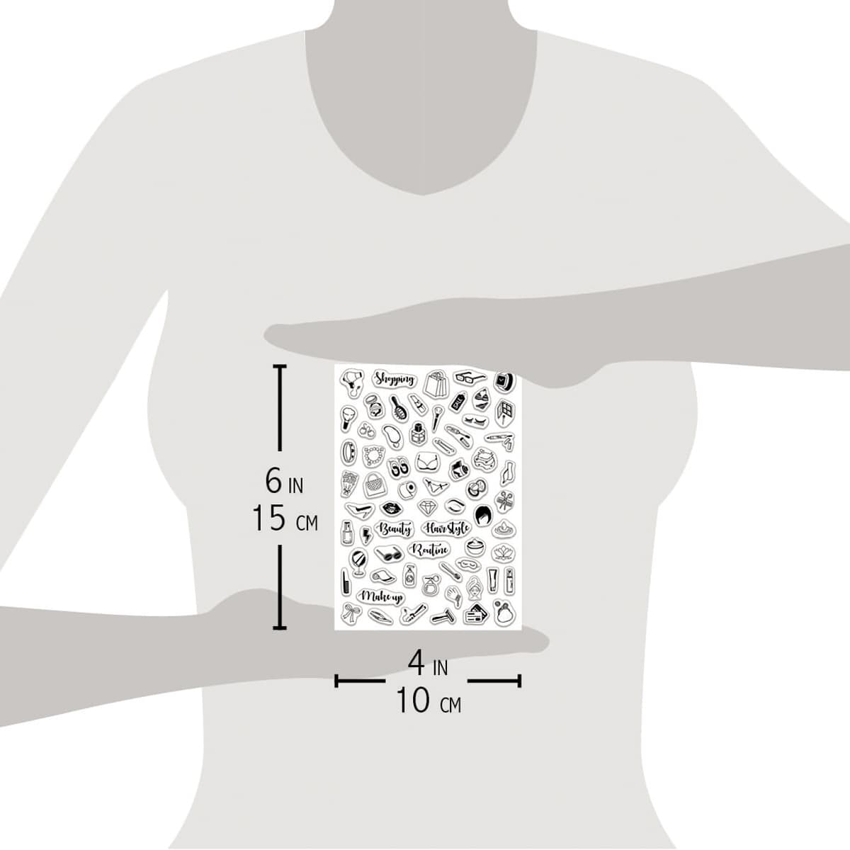 Ciao Bella Clear Stamp Set 4"x6" BuJo Beauty